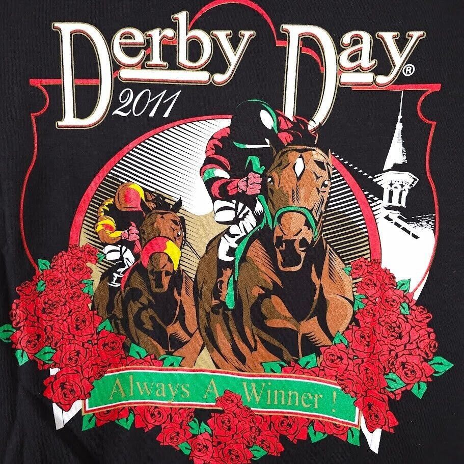Delta Kentucky Derby Day T Shirt Mens Size XL Black 2011 Sams Town Size US XL / EU 56 / 4 - 4 Thumbnail