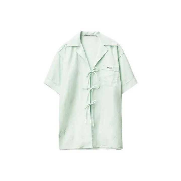 Alexander Wang Alexander Wang Green Short Sleeve Shirt 0079 Size XS / US 0-2 / IT 36-38 - 1 Thumbnail