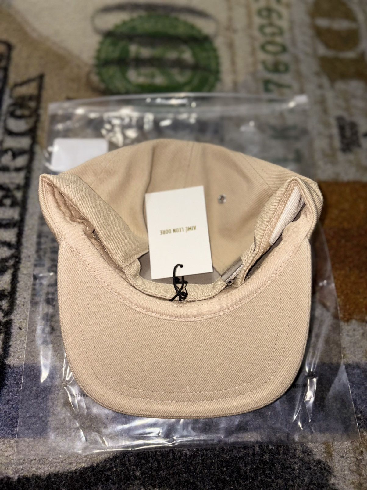 Aime Leon Dore Aime Leon Dore Washed ‘A’ Logo Hat Stone Size ONE SIZE - 3 Thumbnail