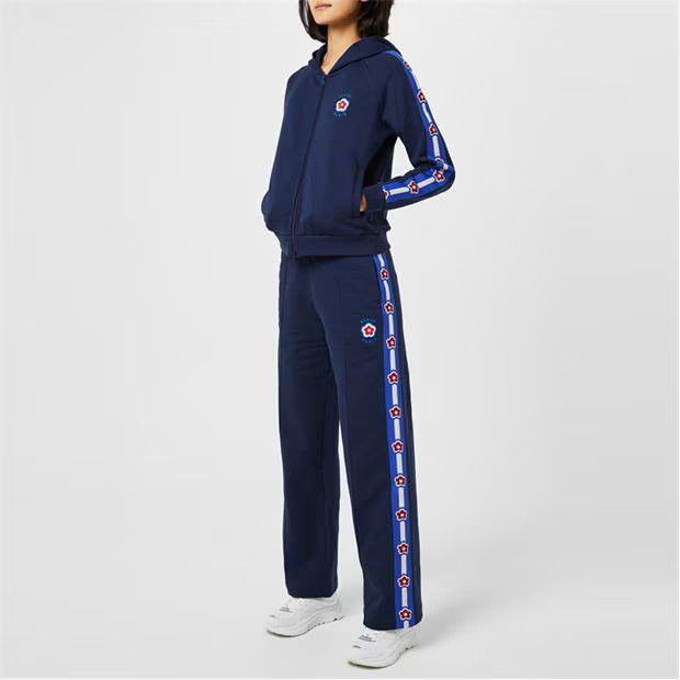 Kenzo o1g2r1mq1024 Floral Logo Hoodie in Blue Size M / US 6-8 / IT 42-44 - 3 Thumbnail