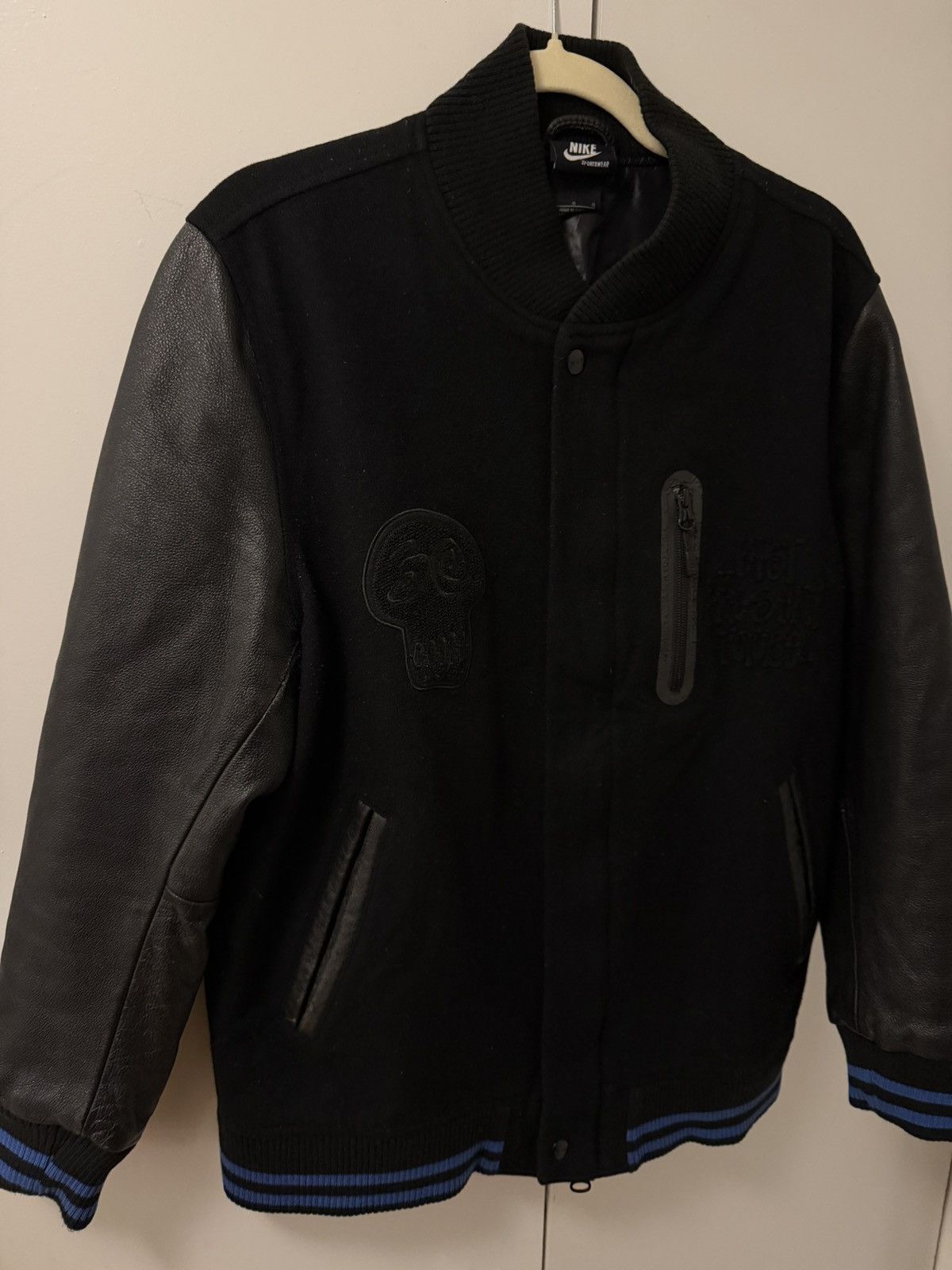 Nike × Stussy 30th Anniversary Destroyer Varsity Jacket, size L Size US L / EU 52-54 / 3 - 2 Thumbnail