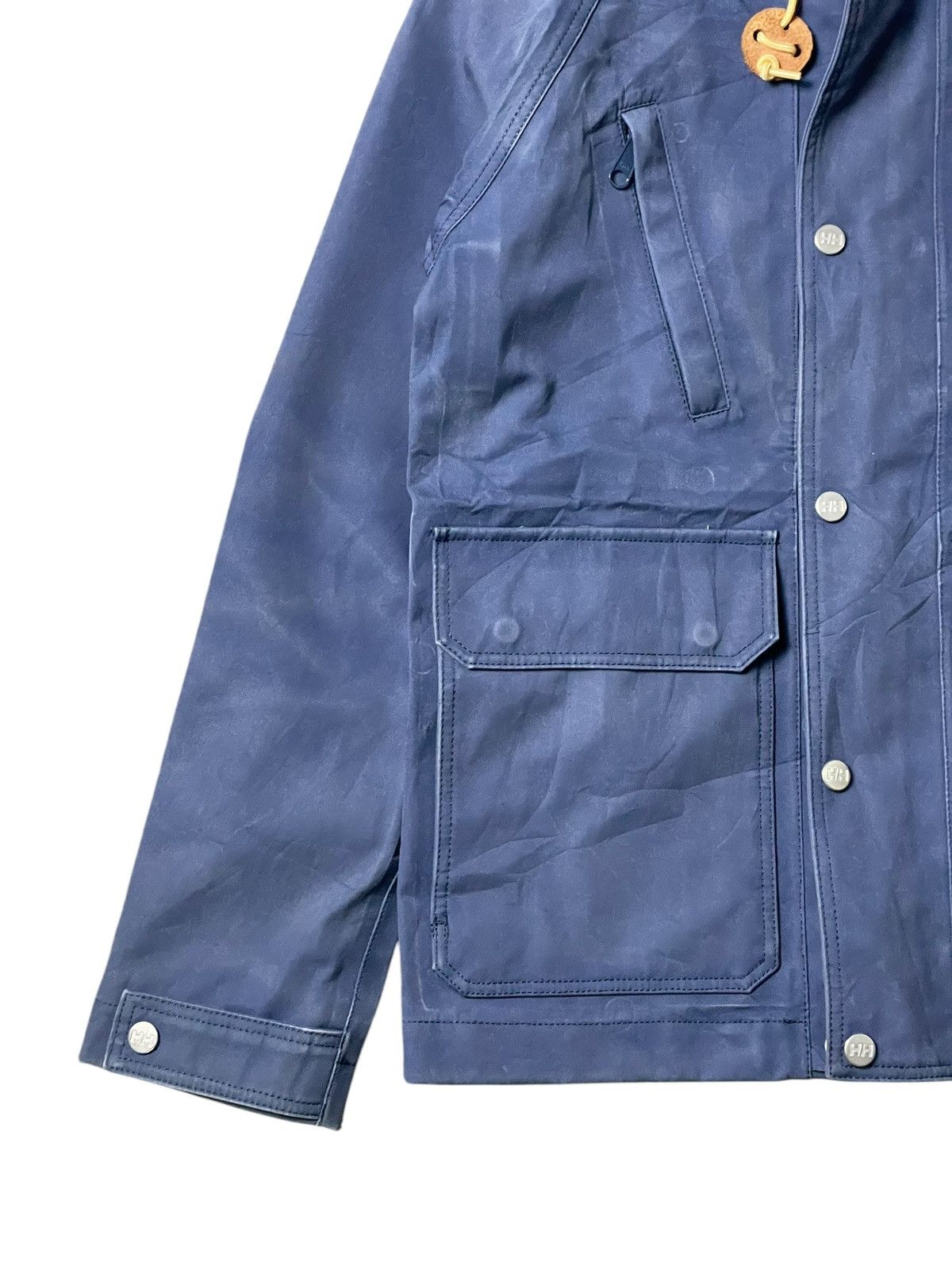Helly Hansen × Japanese Brand × Vintage HELLY HANSEN Multi-pocket Cotton Waxed Jacket (97) Size US M / EU 48-50 / 2 - 3 Thumbnail