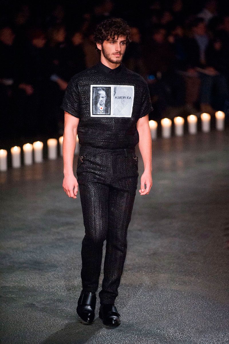 Givenchy Black Amerika Waxed Wool Blend Oversized T-Shirt Size US XXS / EU 40 - 4 Thumbnail