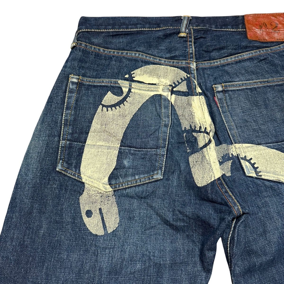 Evisu Vintage Evisu Snake Eyes Daicock Denim Selvedge Jeans Size US 33 - 11 Thumbnail