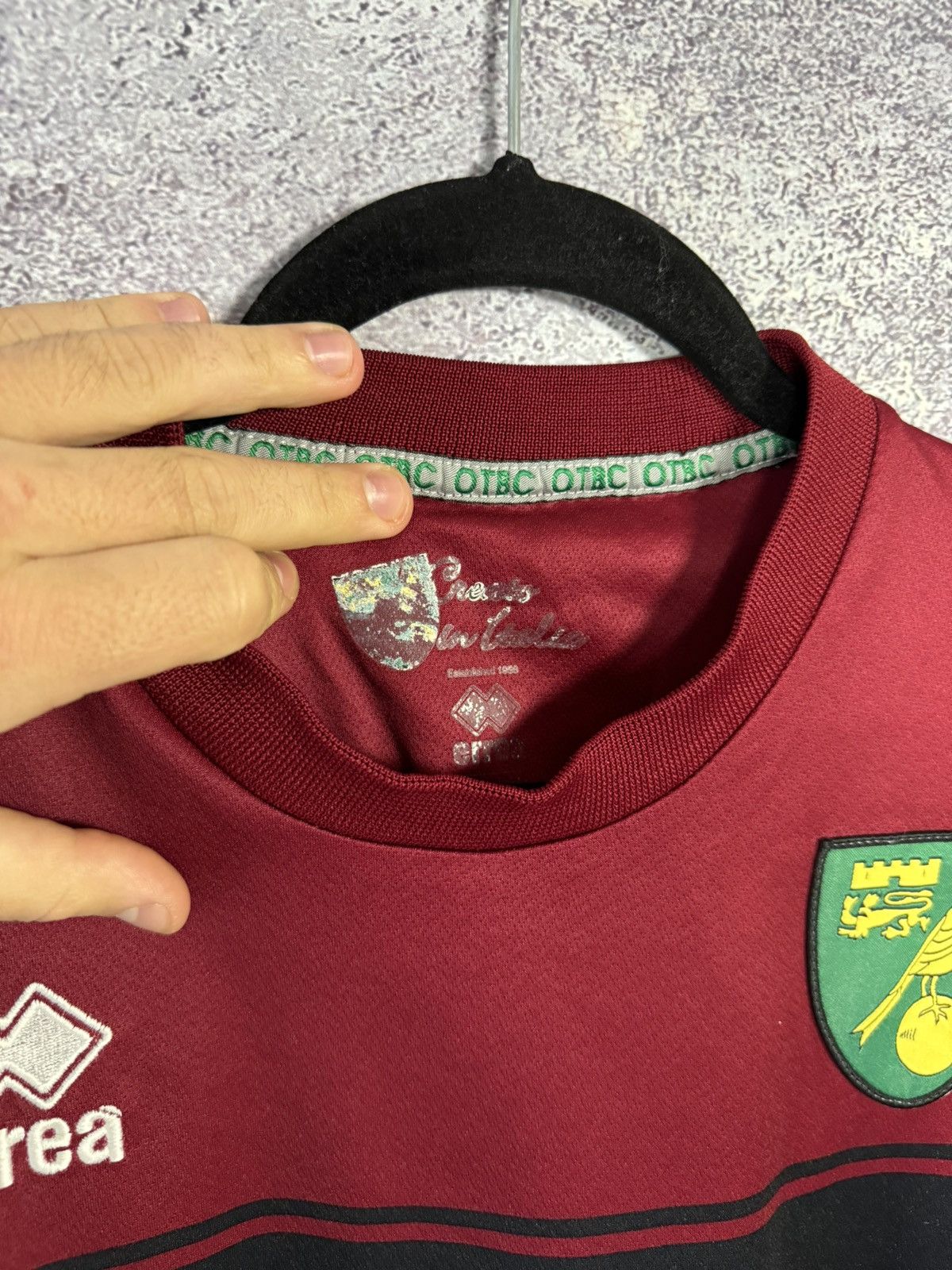 Errea × Vintage Vintage Norwich City 2014/15 Errea Jersey blokcore Size US XL / EU 56 / 4 - 9 Thumbnail
