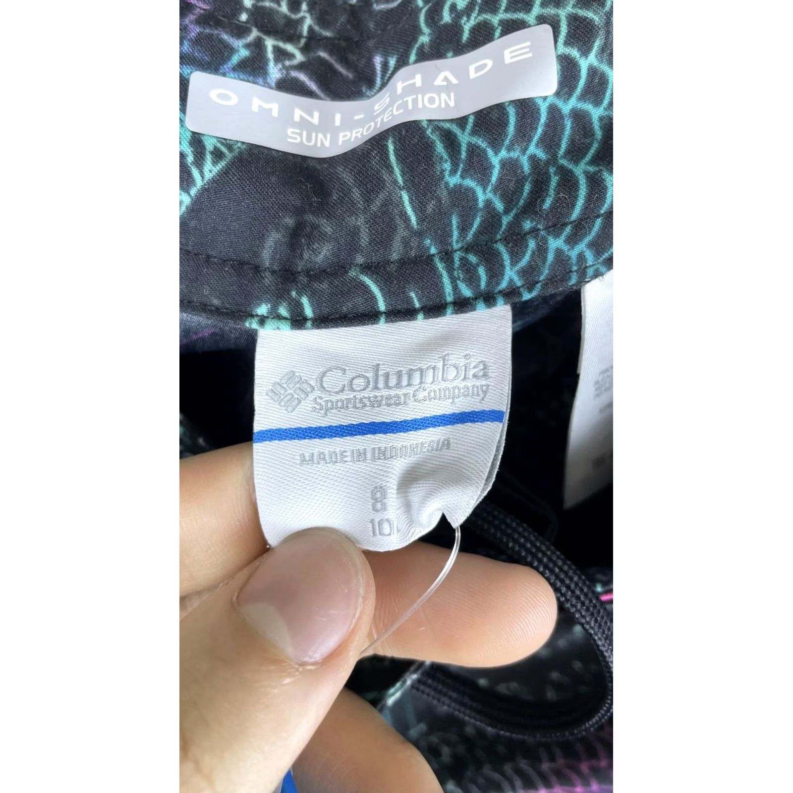 Vintage Columbia PFG Boardshort Womens 8 Black Koi Fish Omni-Shield Ravina Gardens Size ONE SIZE - 4 Thumbnail