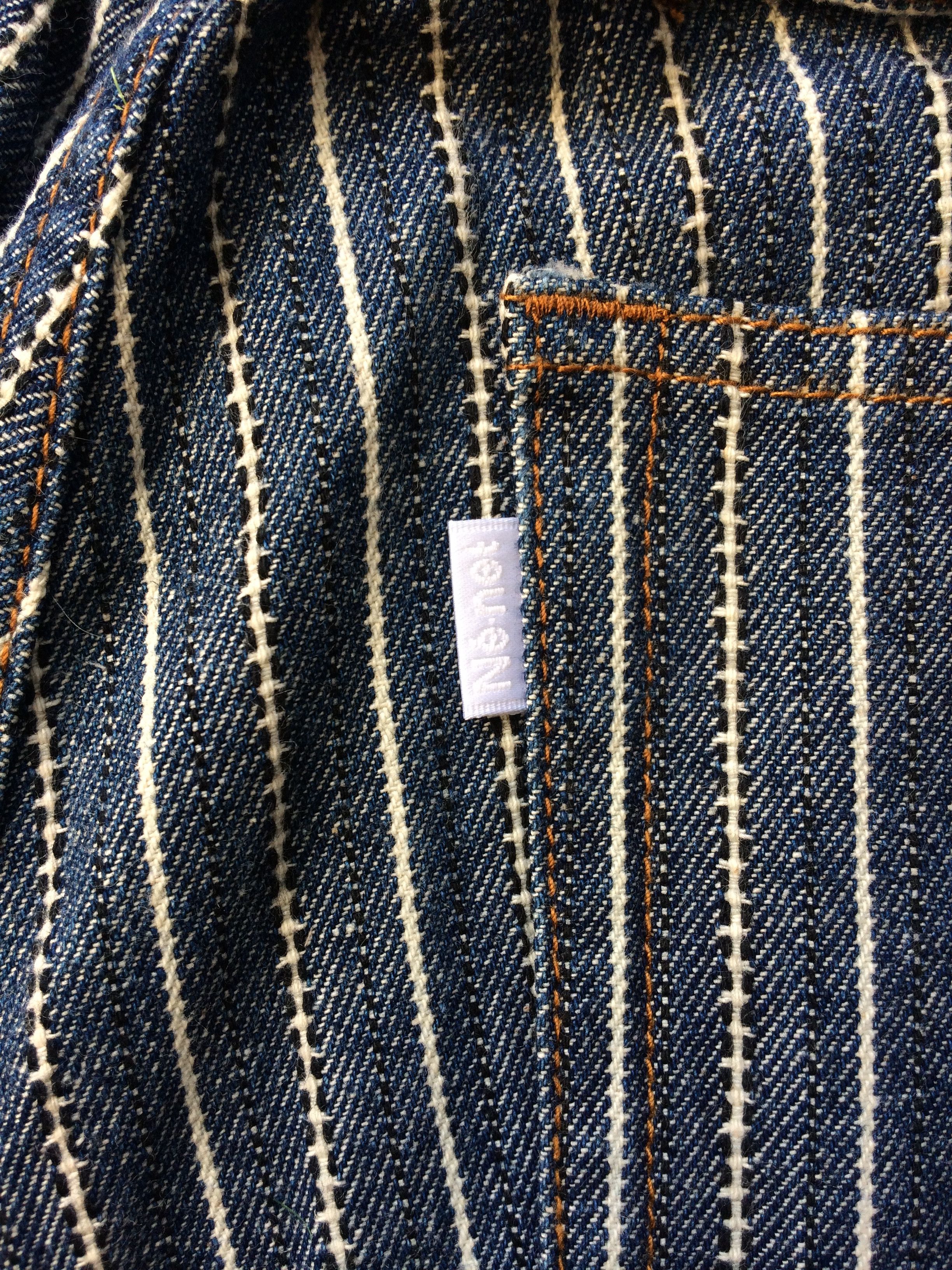 Issey Miyake × Japanese Brand × Ne-Net Ne-net by Issey Miyake Striped Drop Crotch Jeans Pants D-518 Size US 27 - 10 Thumbnail