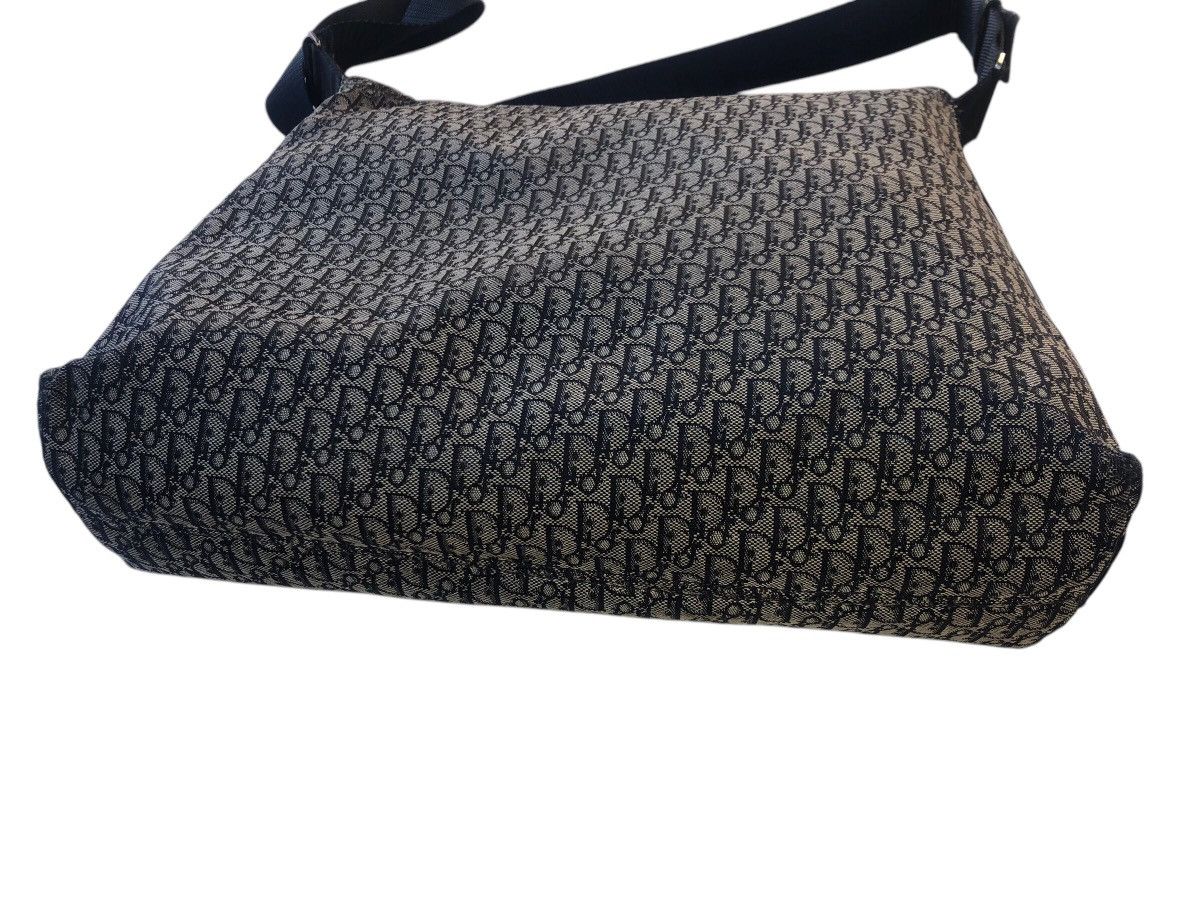 Dior 🔥Vintage CHRISTIAN DIOR Trotter Canvas Navy Bag Messenger Size ONE SIZE - 8 Thumbnail