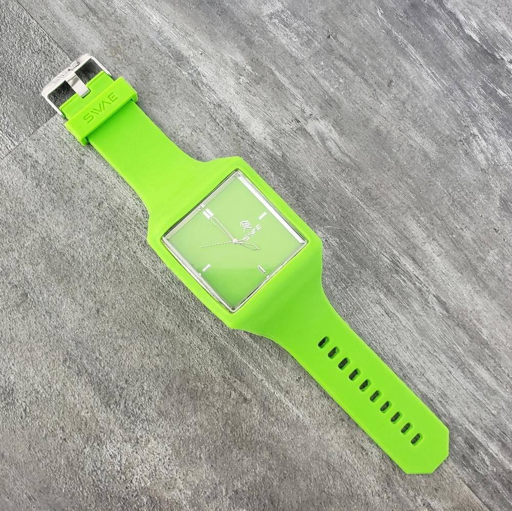 Designer Green SWAE Interchangeable Silicone Watch Size ONE SIZE - 2 Thumbnail