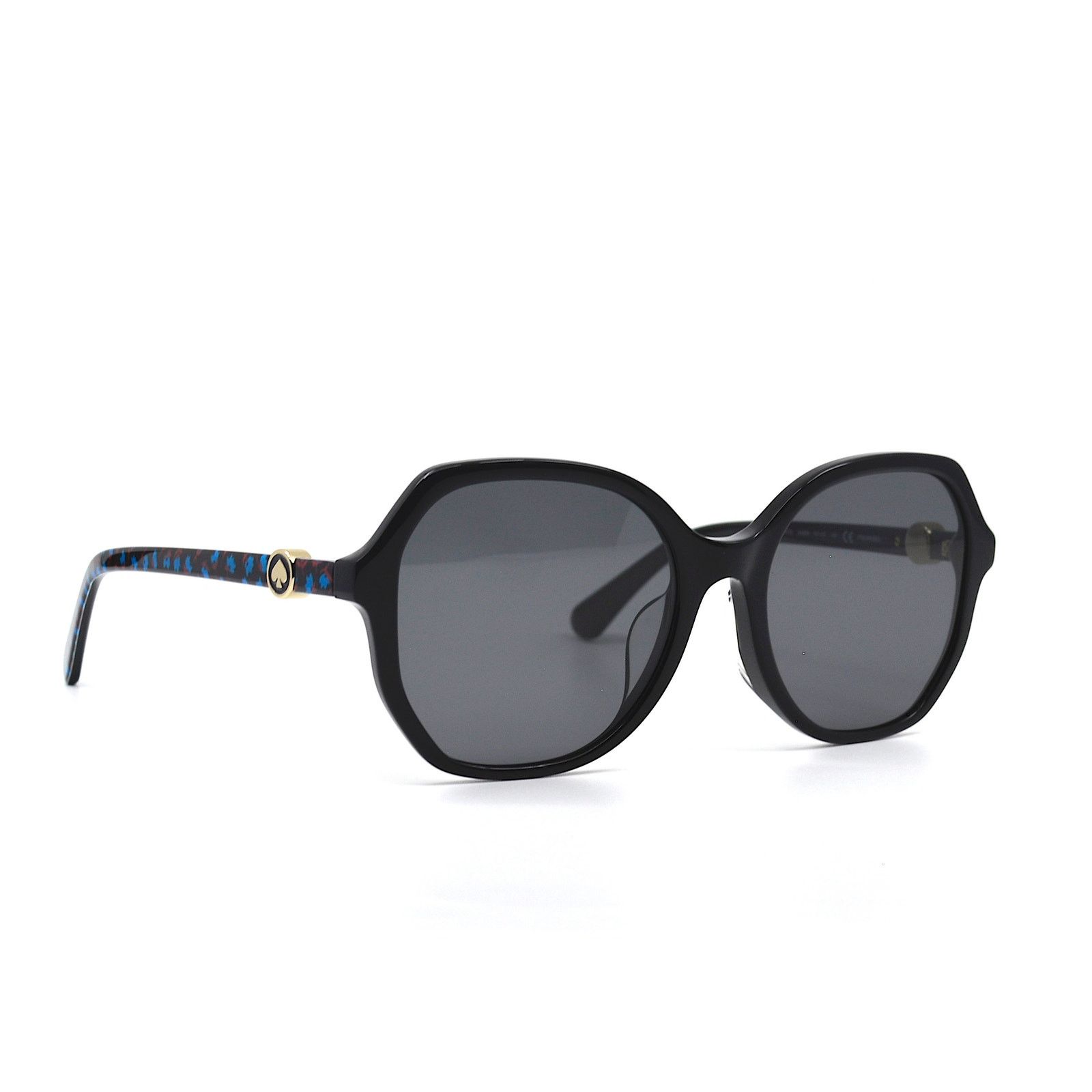 Kate Spade KATE SPADE LOURDES/F/S 3H2 BLACK GREY POLARIZED SUNGLASSES Size ONE SIZE - 1 Thumbnail