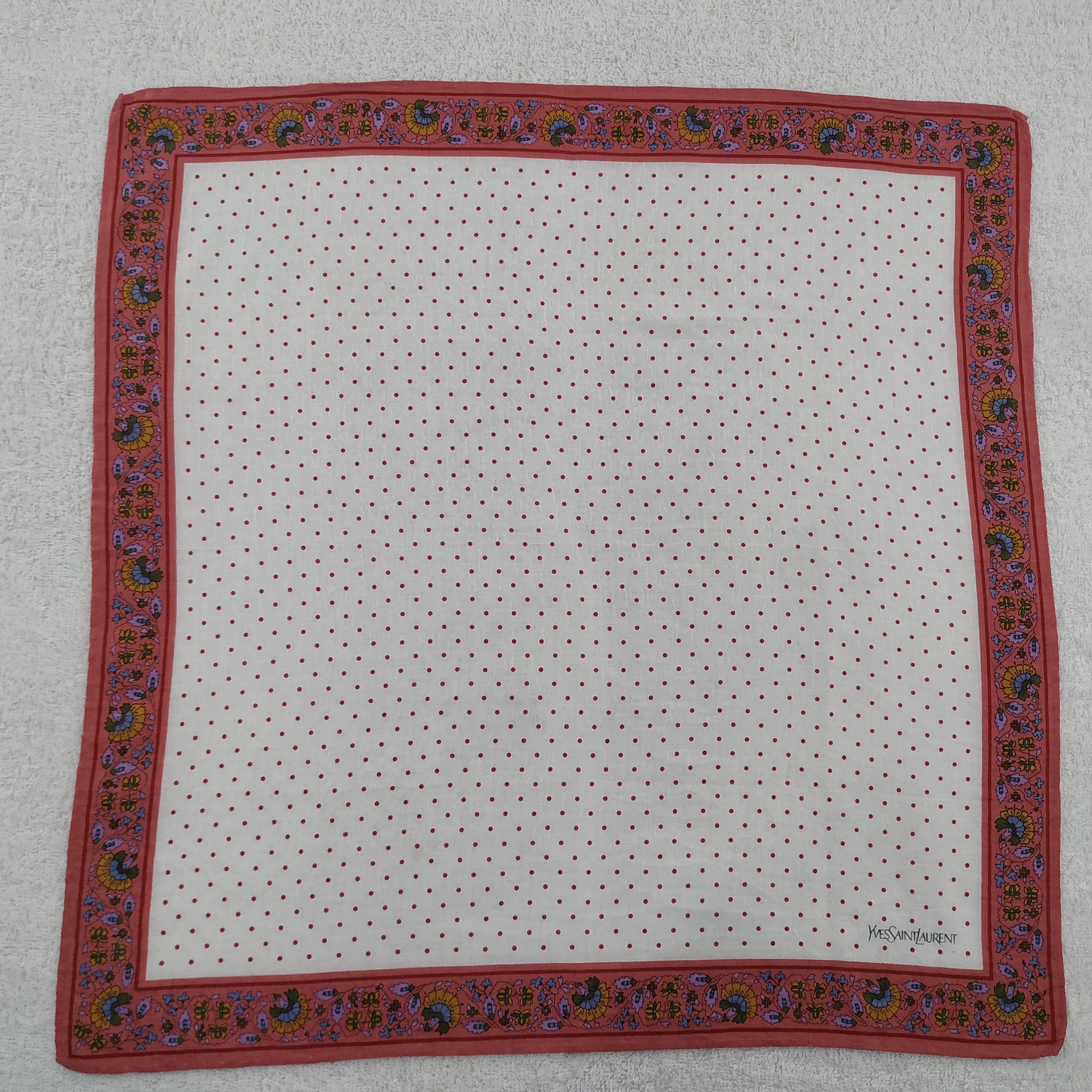 Vintage × Yves Saint Laurent Yves Saint Laurent Neckerchief / Bandana / Handkerchief Size ONE SIZE - 1 Thumbnail