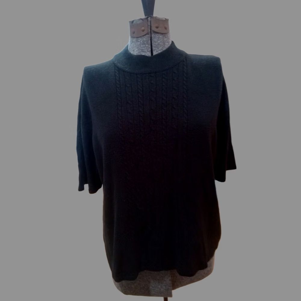 Vintage VINTAGE N touch Acrylic Turtle Neck Black Sweater XL Womens Pullover Turtleneck Size XL / US 12-14 / IT 48-50 - 1 Thumbnail