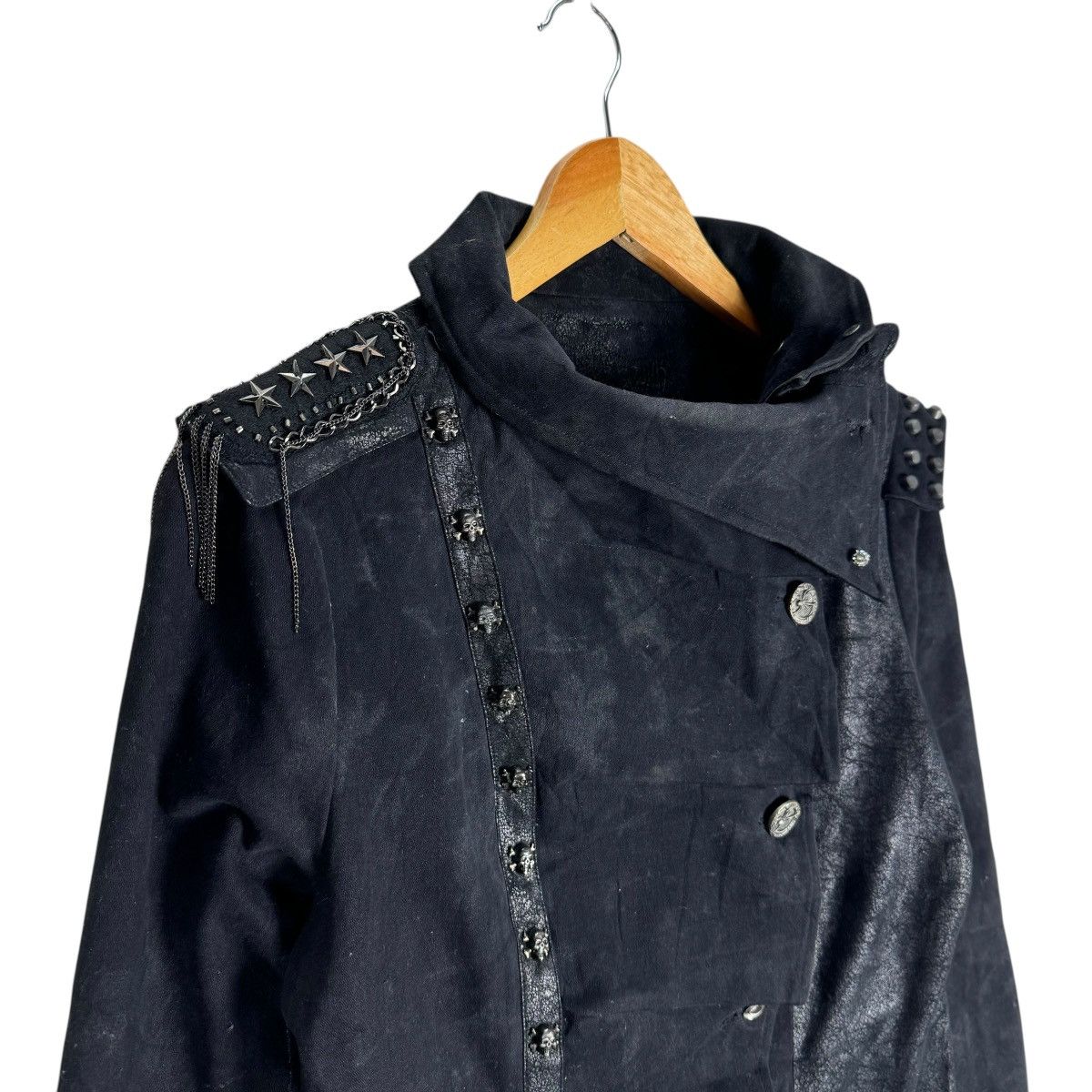 If Six Was Nine × Japanese Brand ☀️PUNKRAVE GOTH PUNK SKULL BUTTON JACKET Size XL / US 12-14 / IT 48-50 - 5 Thumbnail