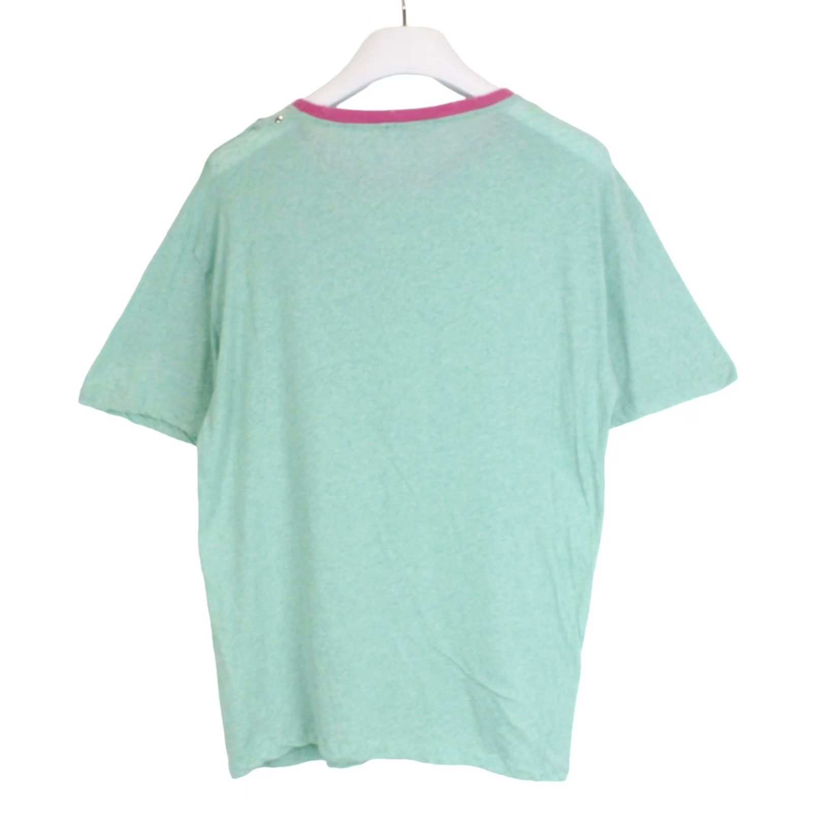 Diesel DIESEL T-Shirt Mens SMALL Oversized Stretchy Pullover Melange Pattern Shirt Regular Green Melange Pattern Logo Size US S / EU 44-46 / 1 - 2 Thumbnail
