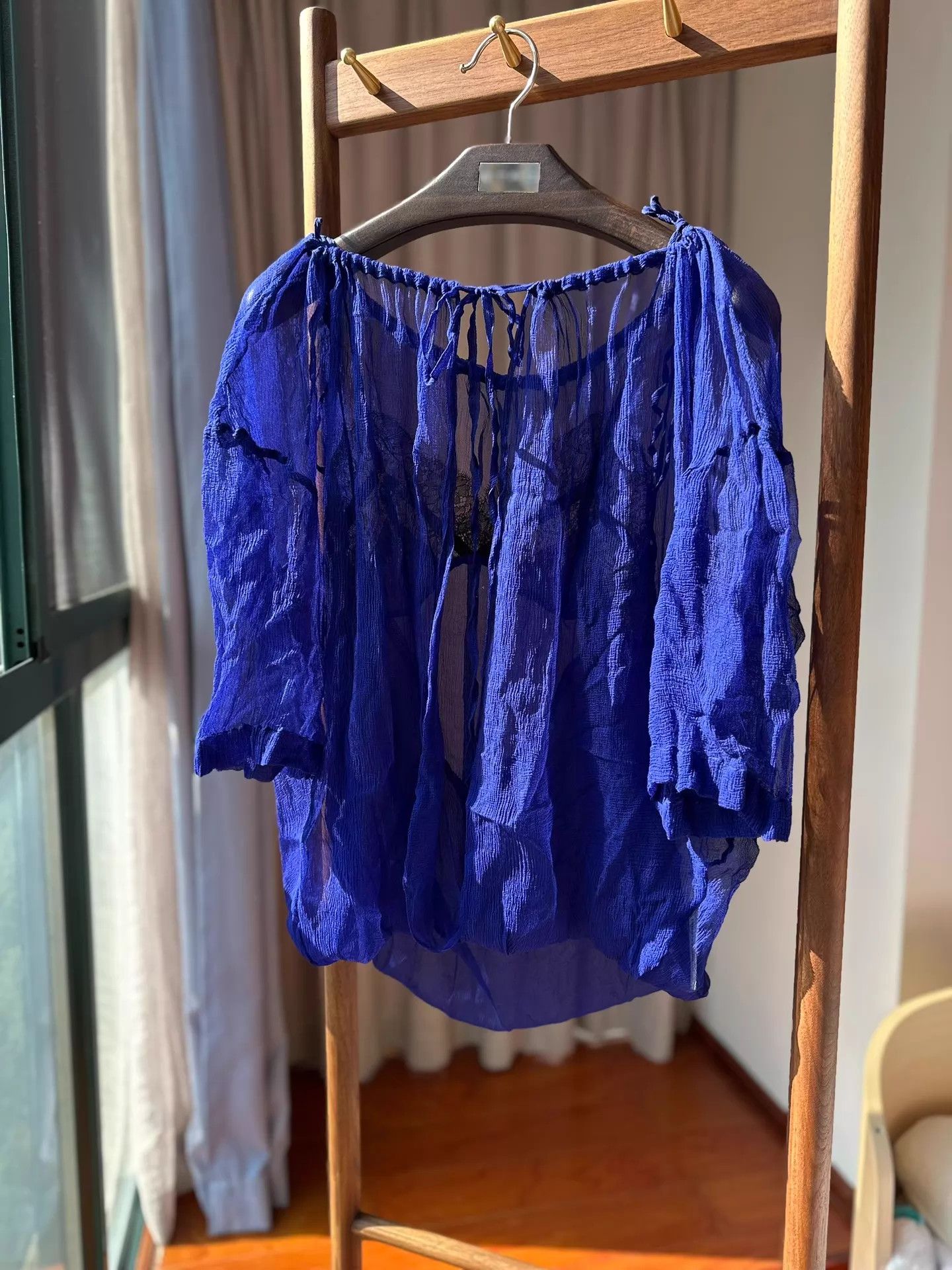 Dries Van Noten DVN Silk Double-Layered Structured Colorful Top Size 36 New Size XS / US 0-2 / IT 36-38 - 4 Thumbnail