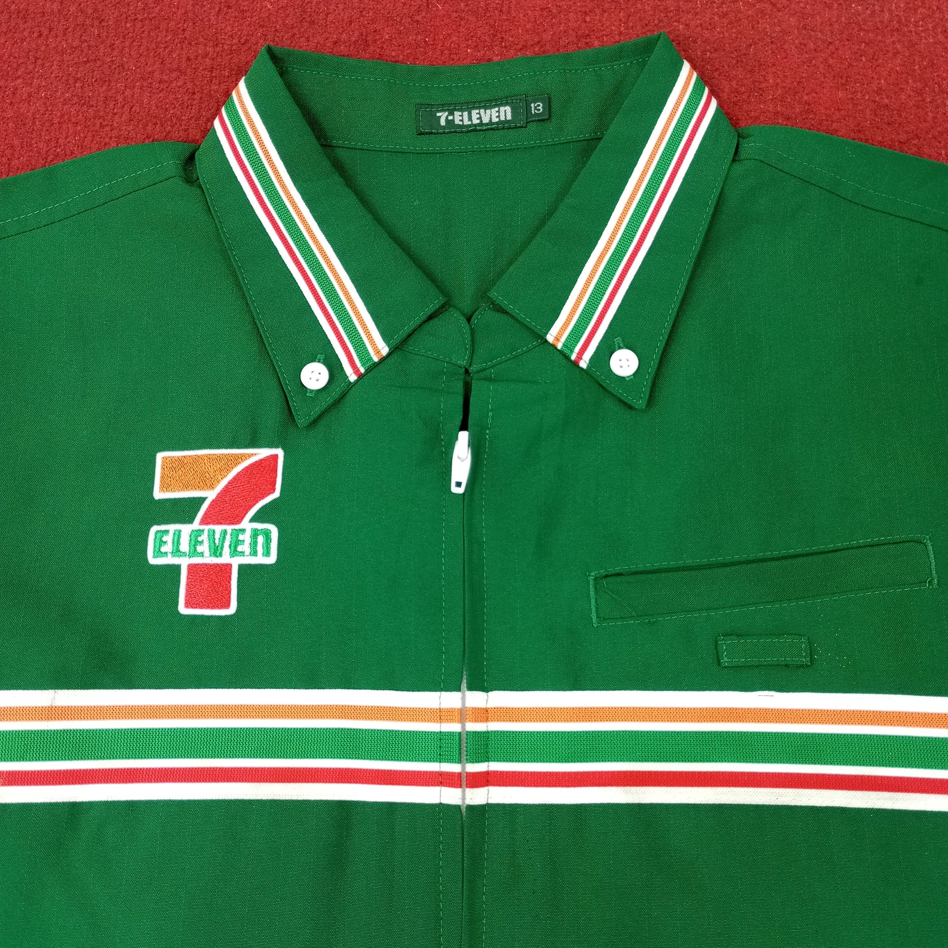 Japanese Brand × Vintage 7 Eleven Japanese Workers Workwear Jacket Size US M / EU 48-50 / 2 - 2 Thumbnail