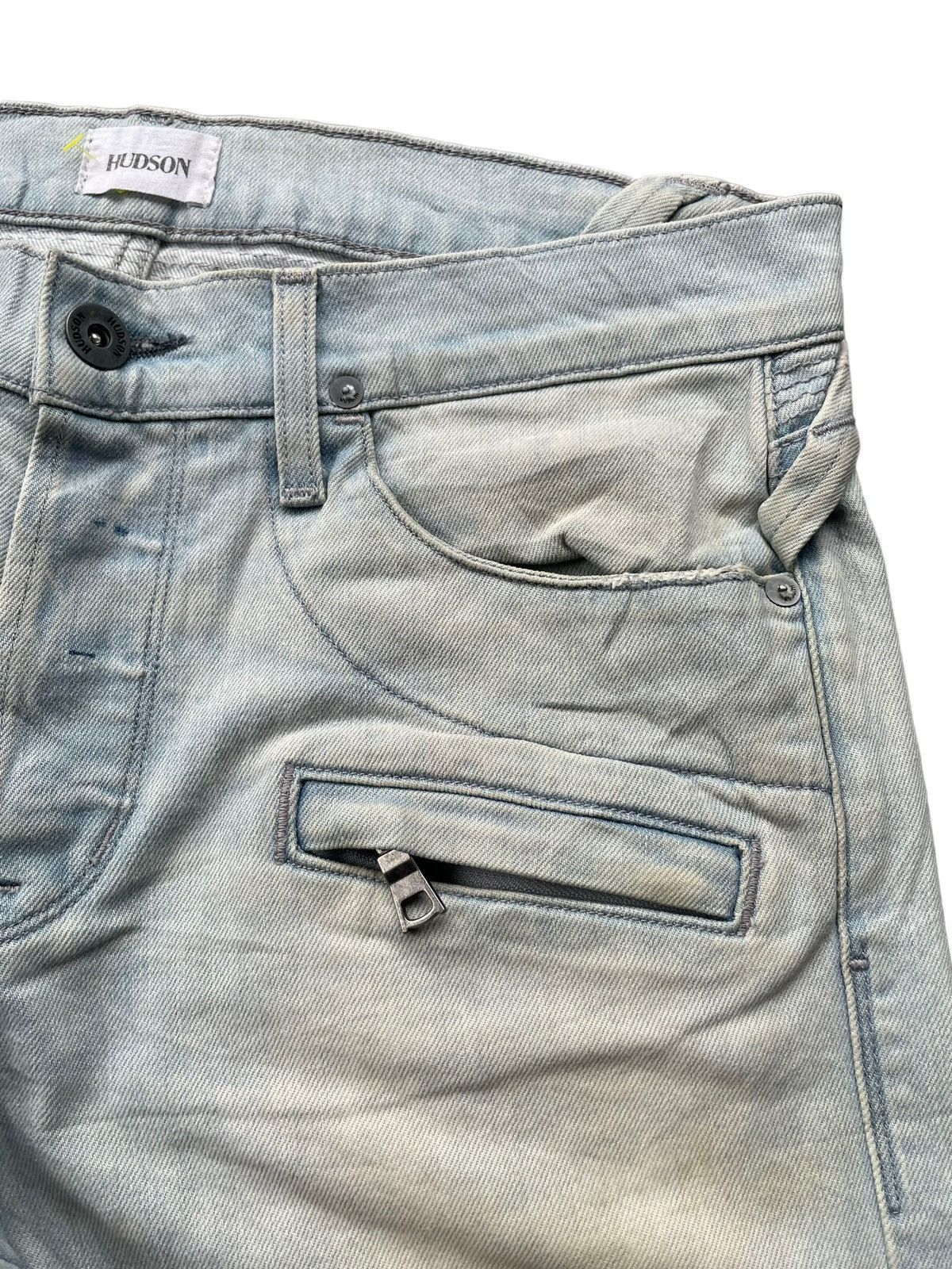 Hudson Hudson Skinny Biker Faded & Distresed Size US 34 / EU 50 - 8 Thumbnail