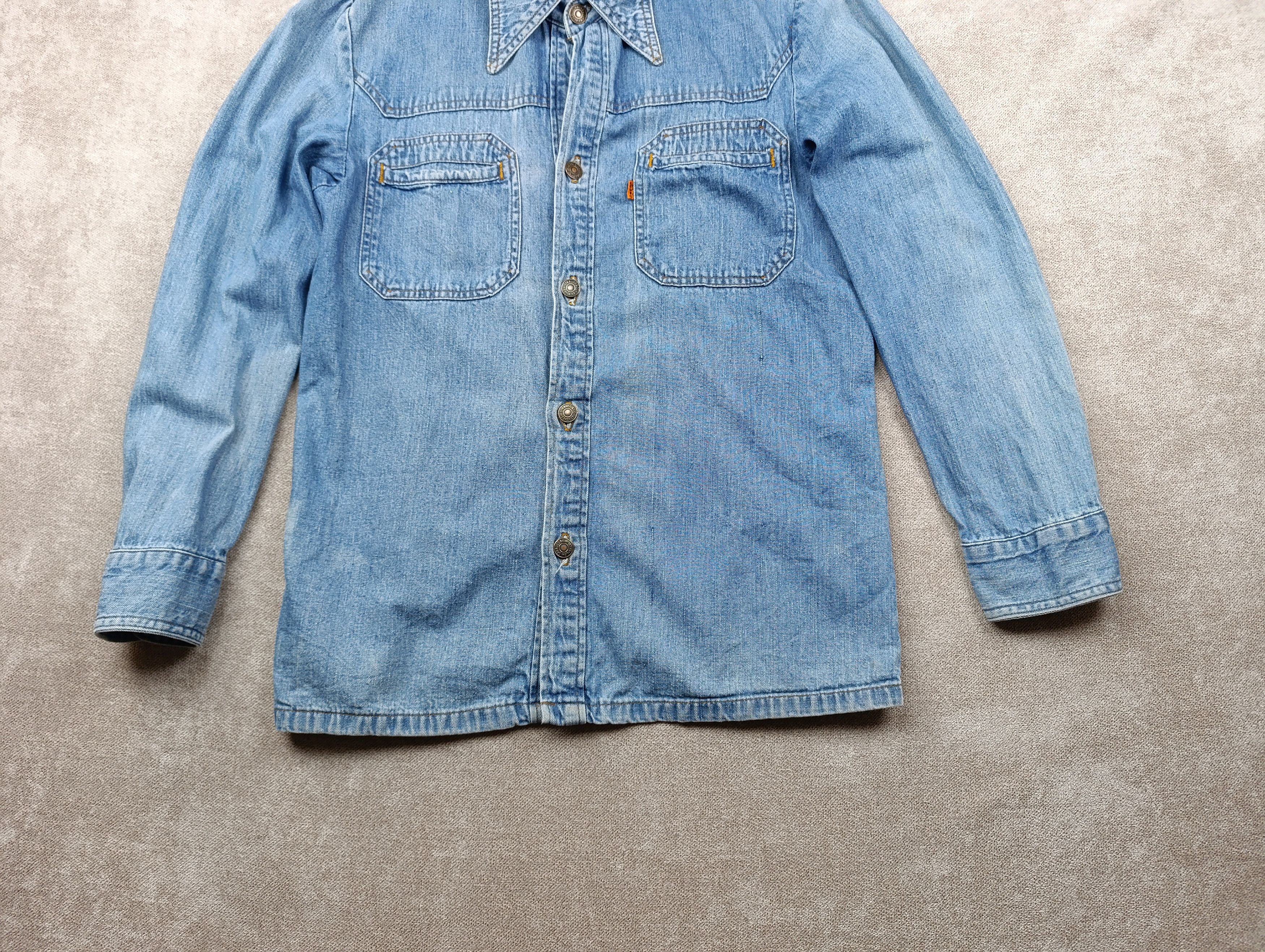 Levi's Vintage Clothing Levis Vintage Denim Shirt Orange Tab Made In USA Size US L / EU 52-54 / 3 - 2 Thumbnail
