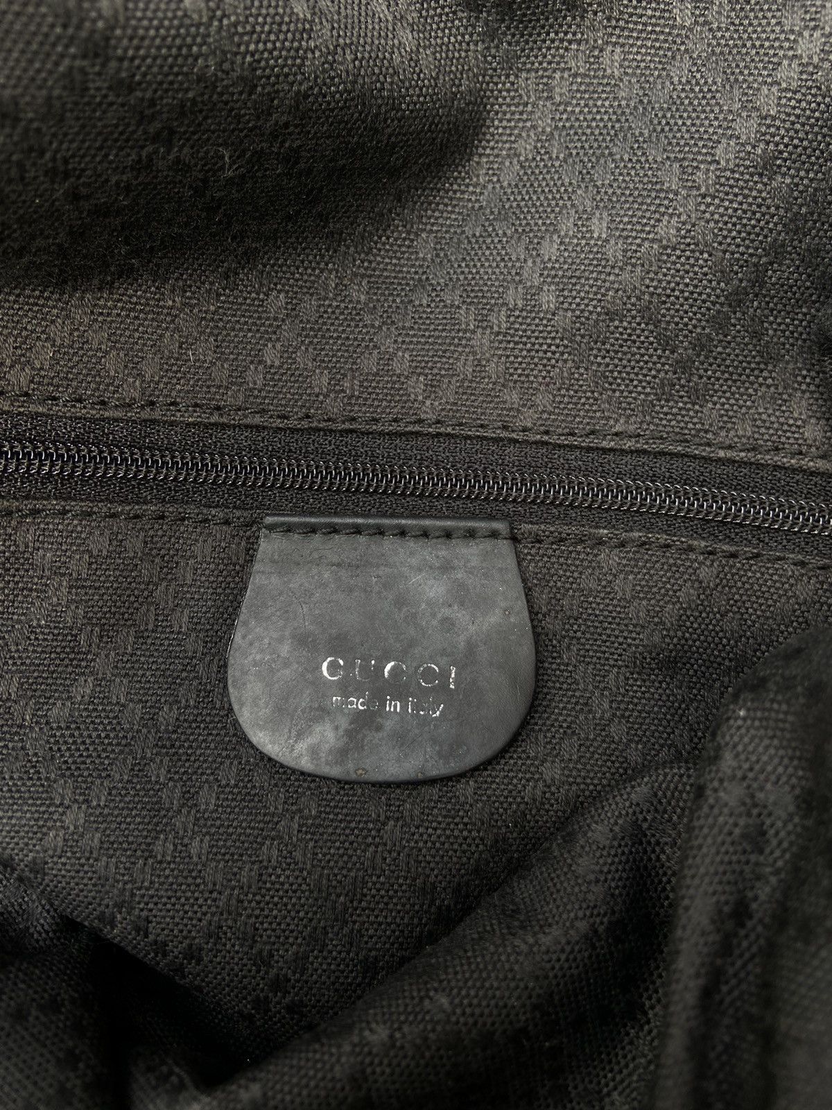 Vintage GUCCI Bamboo Hand/Carry bag black nylon Size ONE SIZE - 12 Thumbnail