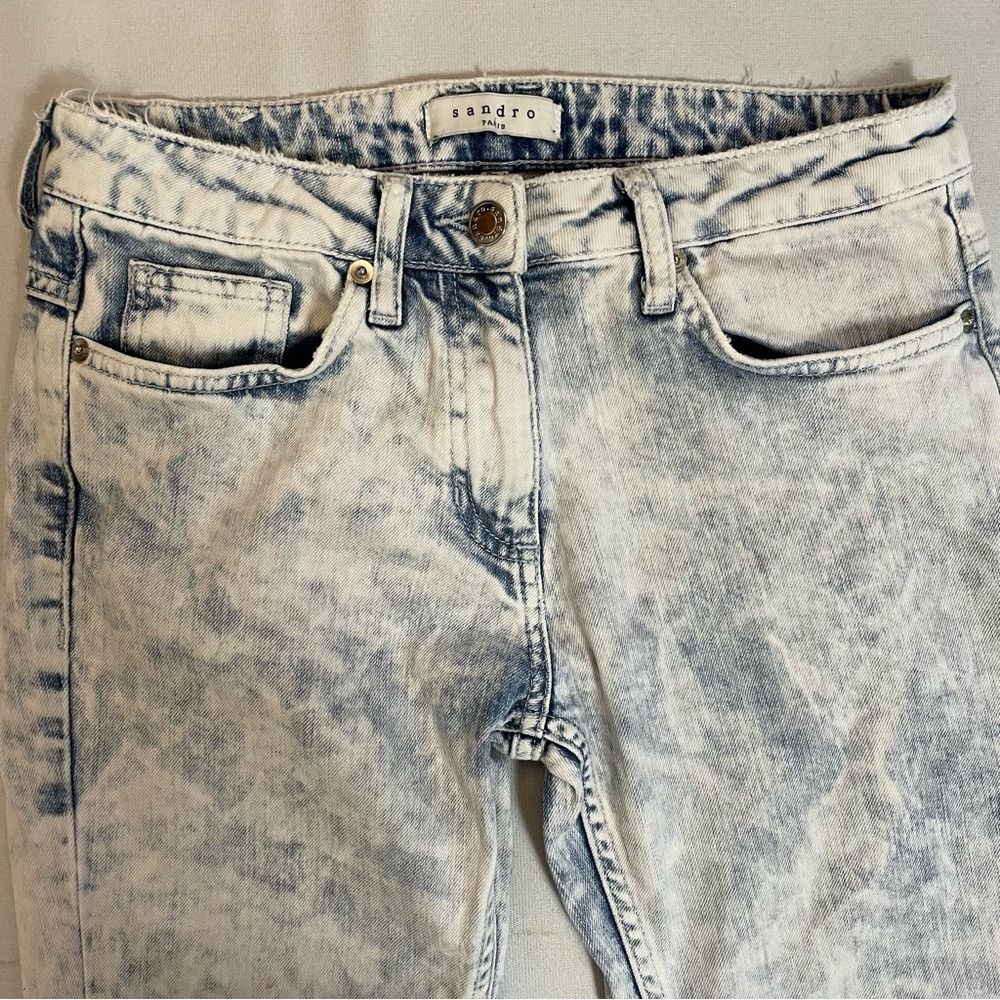 Sandro Sandro Paris Acid Wash Jeans Size 36 US XS Size 25" / US 0 / IT 36 - 6 Thumbnail