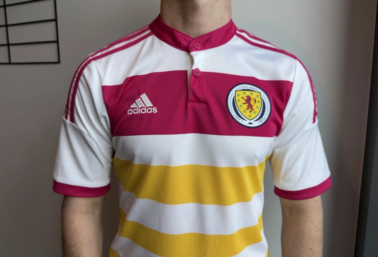 Adidas Scotland National 2014 2015 Away Jersey Adidas Shirt Soccer Size US S / EU 44-46 / 1 - 2 Thumbnail