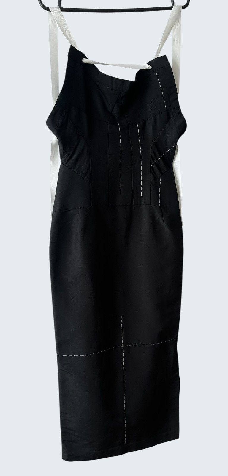 Yohji Yamamoto Yohji Yamamoto SS2000 Runway Backless Silk Stitch Dress Size S / US 4 / IT 40 - 6 Thumbnail