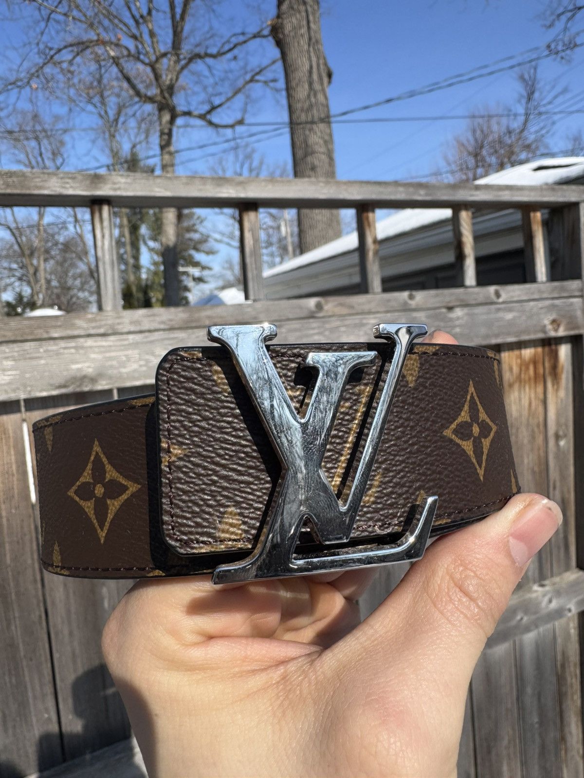 Louis Vuitton Louis Vuitton Monogram Reversible Belt M9821 Size 36 - 2 Thumbnail