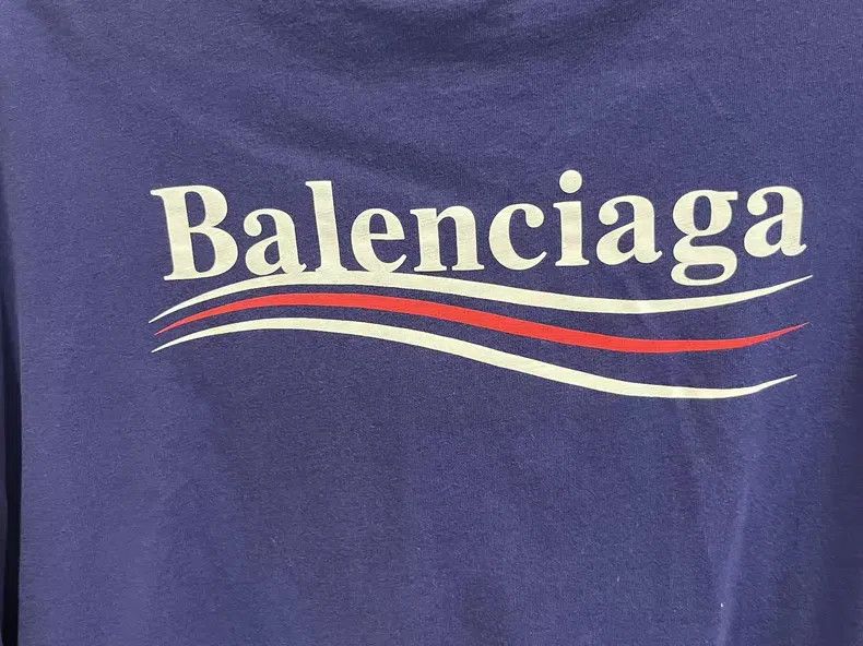 Balenciaga Balenciaga Blue Coke Logo Short Sleeve T-Shirt Size US XS / EU 42 / 0 - 5 Thumbnail