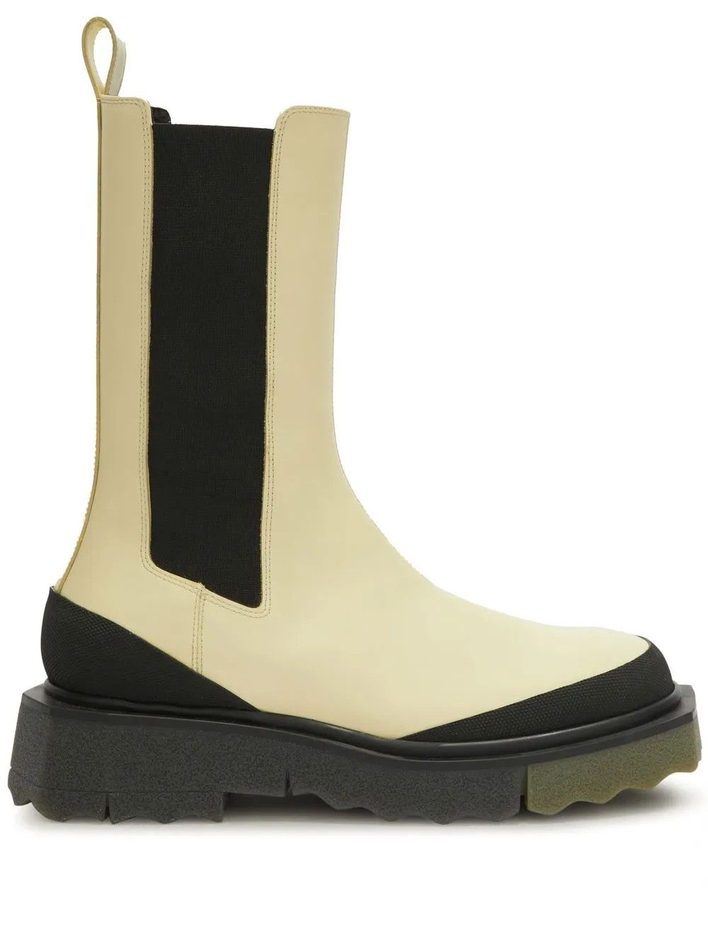 Off-White o1y1225 Ankle Boots in Pastel Yellow/Black Size US 6 / IT 36 - 1 Thumbnail