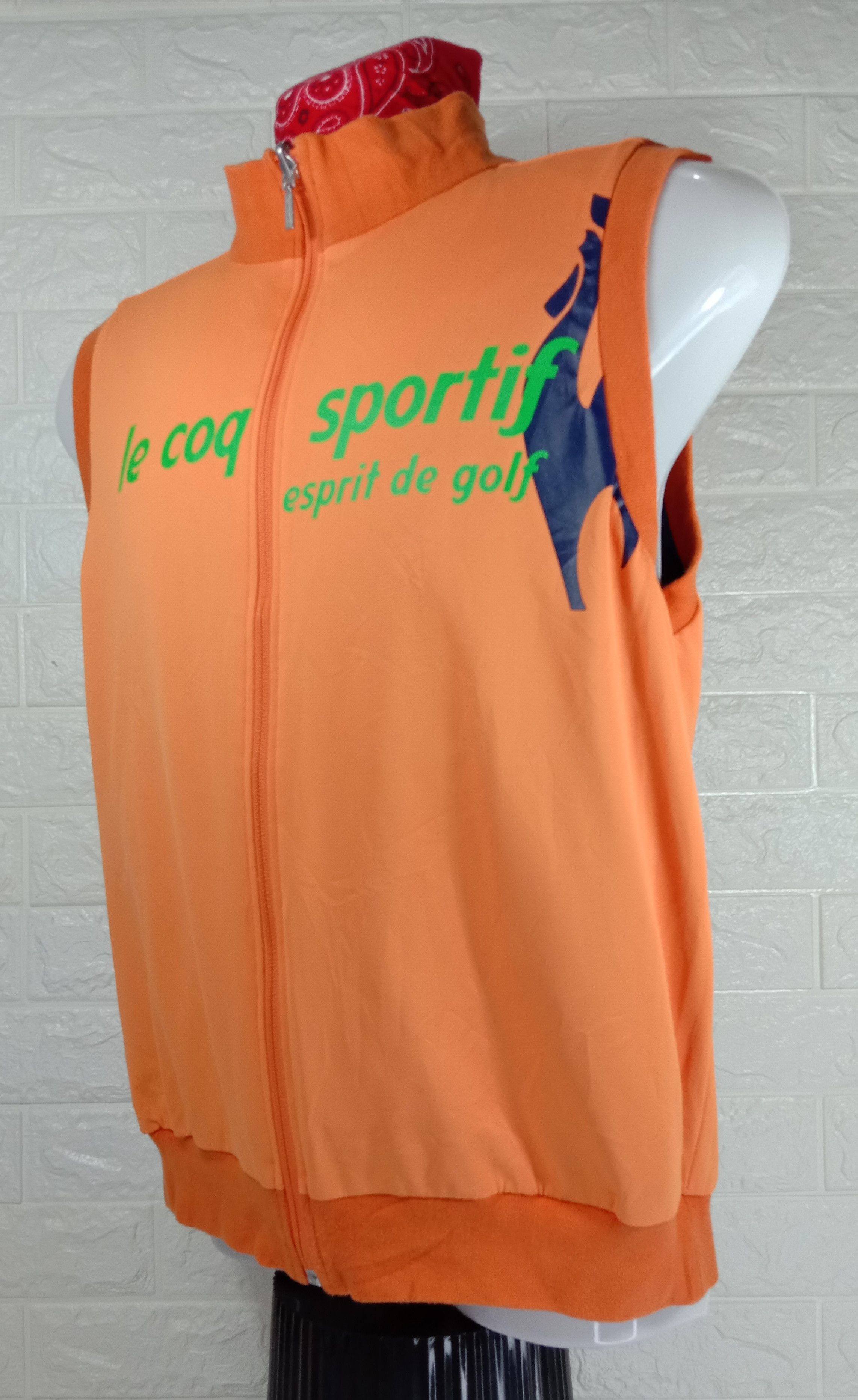 Le Coq Sportif Vintage LE COQ SPORTIF Golf Collection Reversible Vest Size US M / EU 48-50 / 2 - 7 Thumbnail