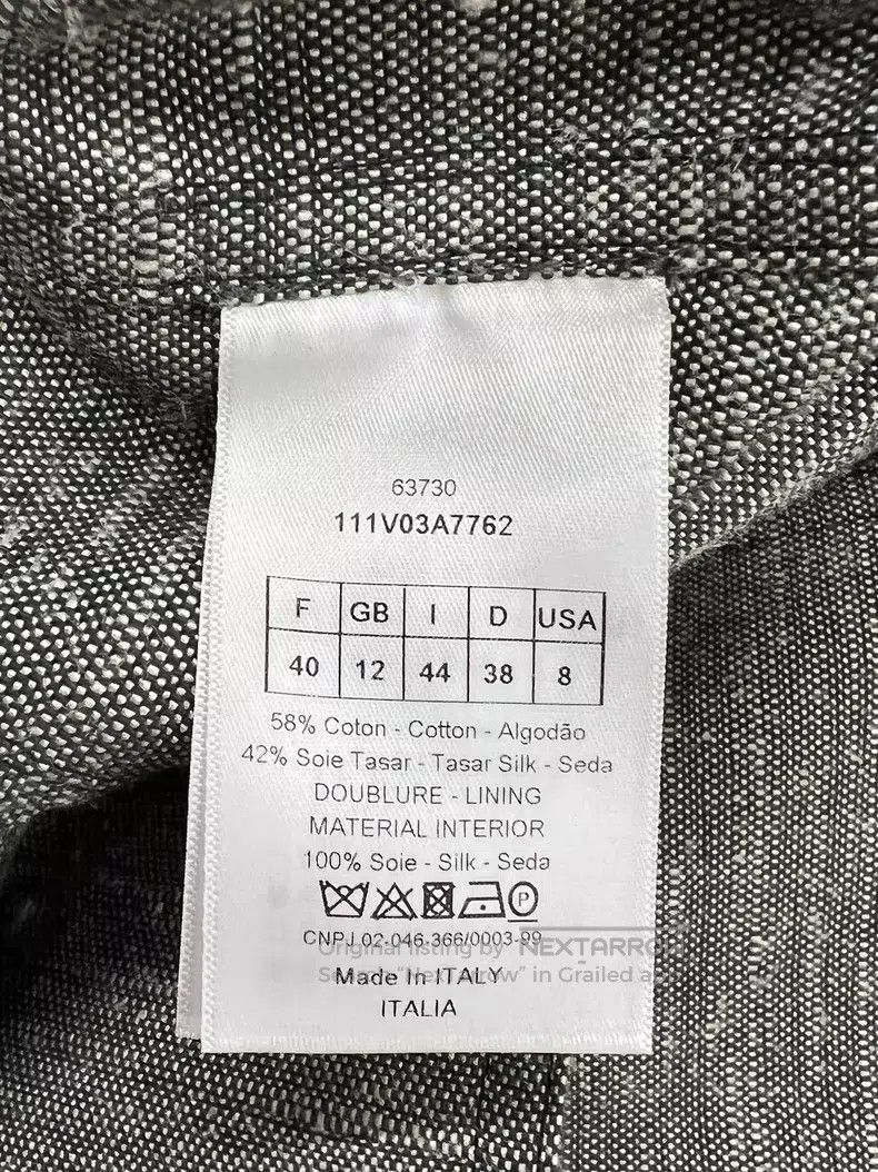 Dior Dior Grey suit jacket Size XS / US 0-2 / IT 36-38 - 5 Thumbnail