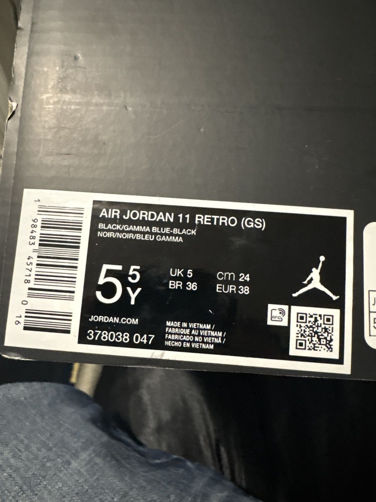 Jordan Brand Jordan 11 Retro Gamma Blue Size US 5.5 / IT 35.5 - 4 Thumbnail