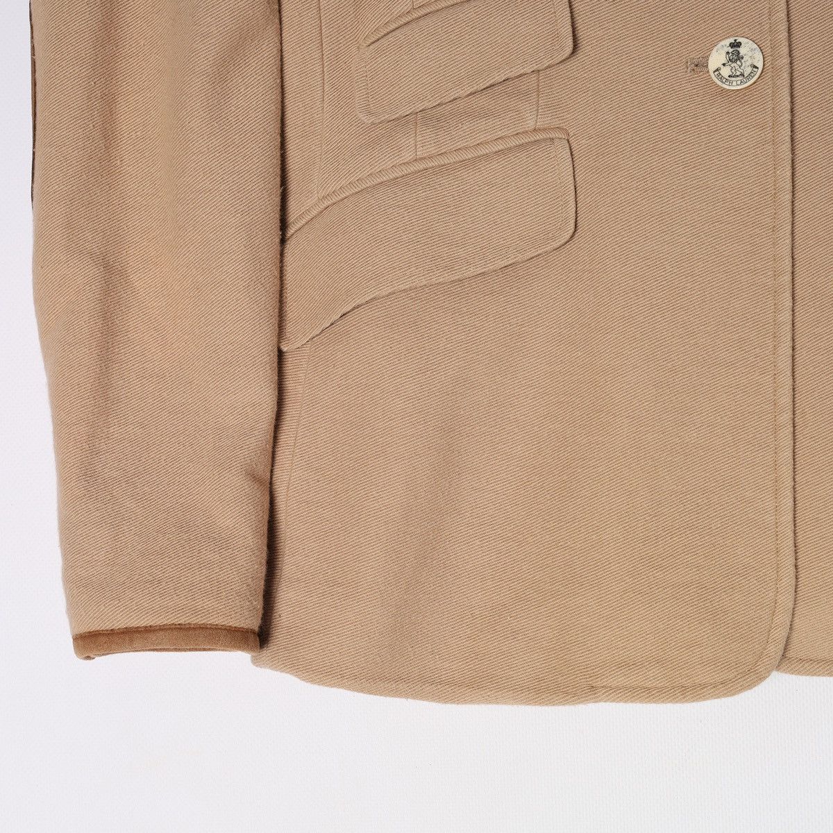 Ralph Lauren Ralph Lauren Beige Cotton Blazer Jacket Elbow Patch Size M / US 6-8 / IT 42-44 - 6 Thumbnail