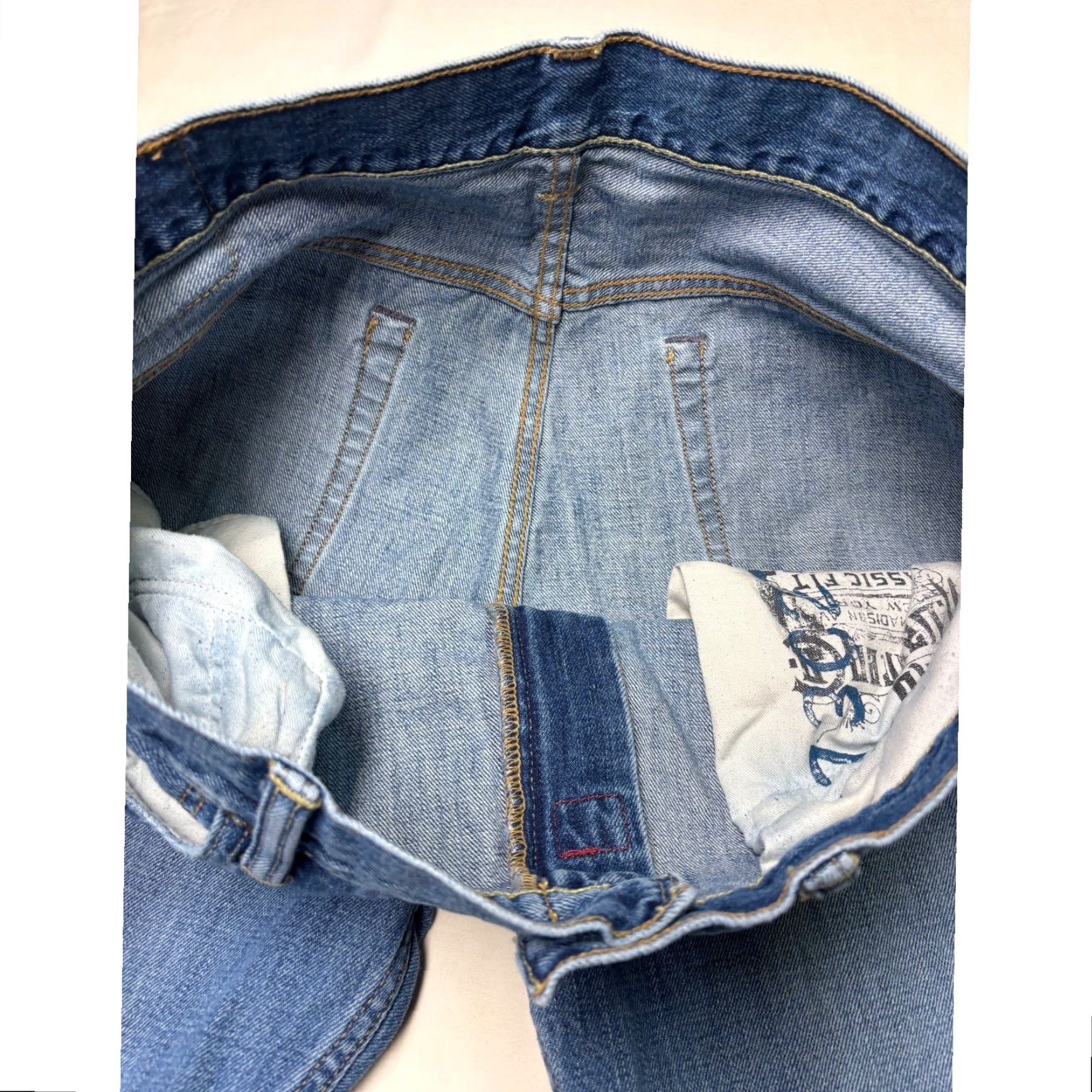 Polo Ralph Lauren Polo Ralph Lauren Jeans Men Classic Fit Straight Leg Blue Wash 36X33 Denim Cotton Zip Button 5-Pocket Distressed Pockets Logo Size US M / EU 48-50 / 2 - 4 Thumbnail