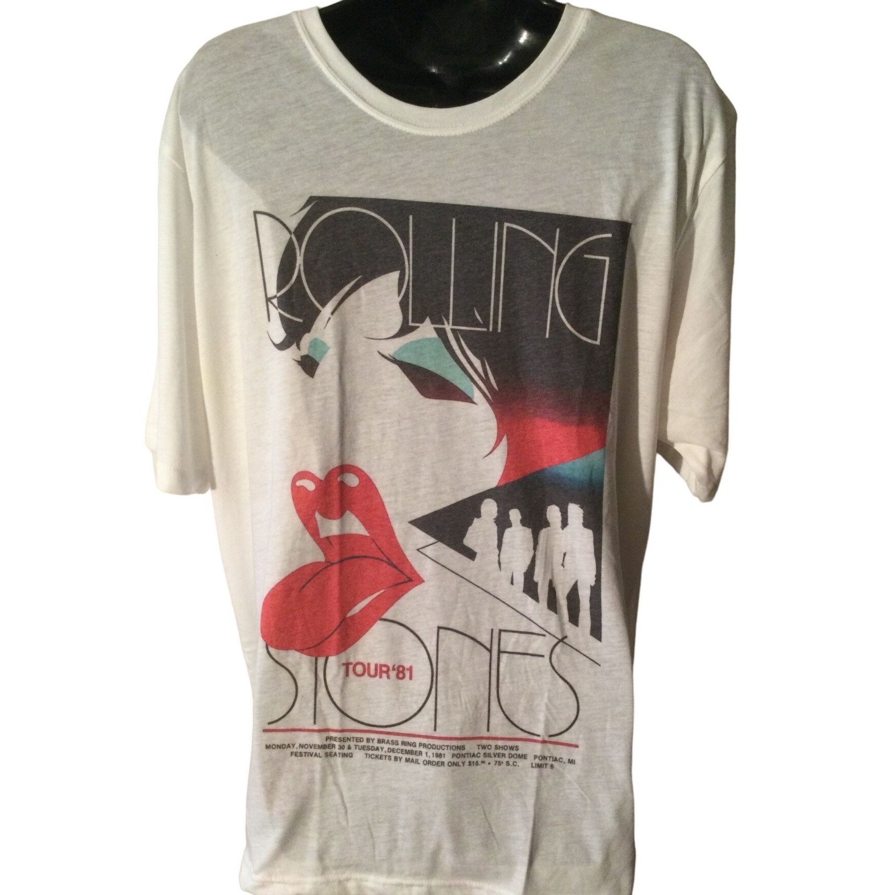 Rolling Stones Tour '81 Nov 30- Dec 1 Pontiac Silver Dome Mi