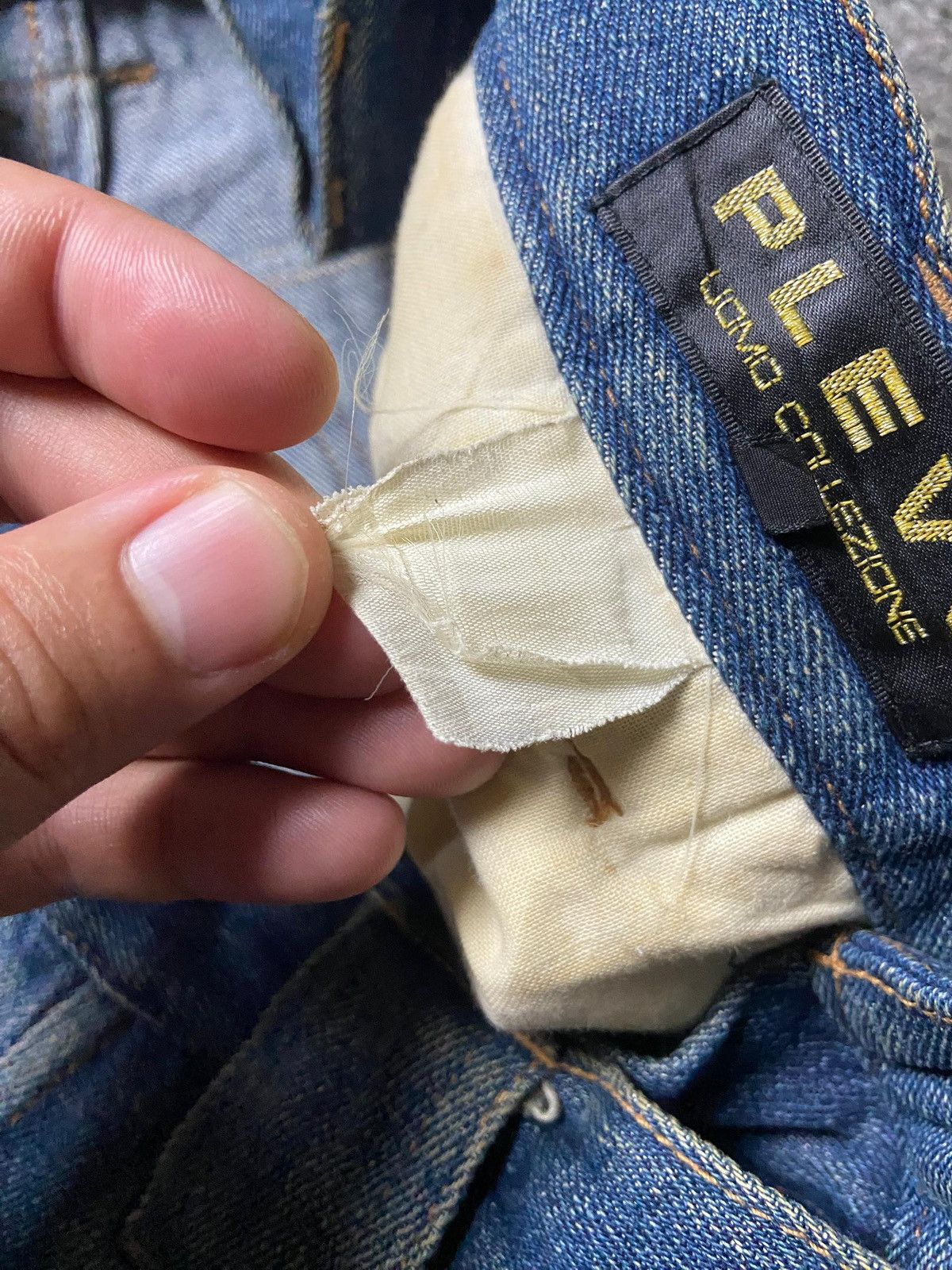 Japanese Brand Plevo Uomo Collezion Baggy Style Denim Jeans (164) Size US 32 / EU 48 - 4 Thumbnail
