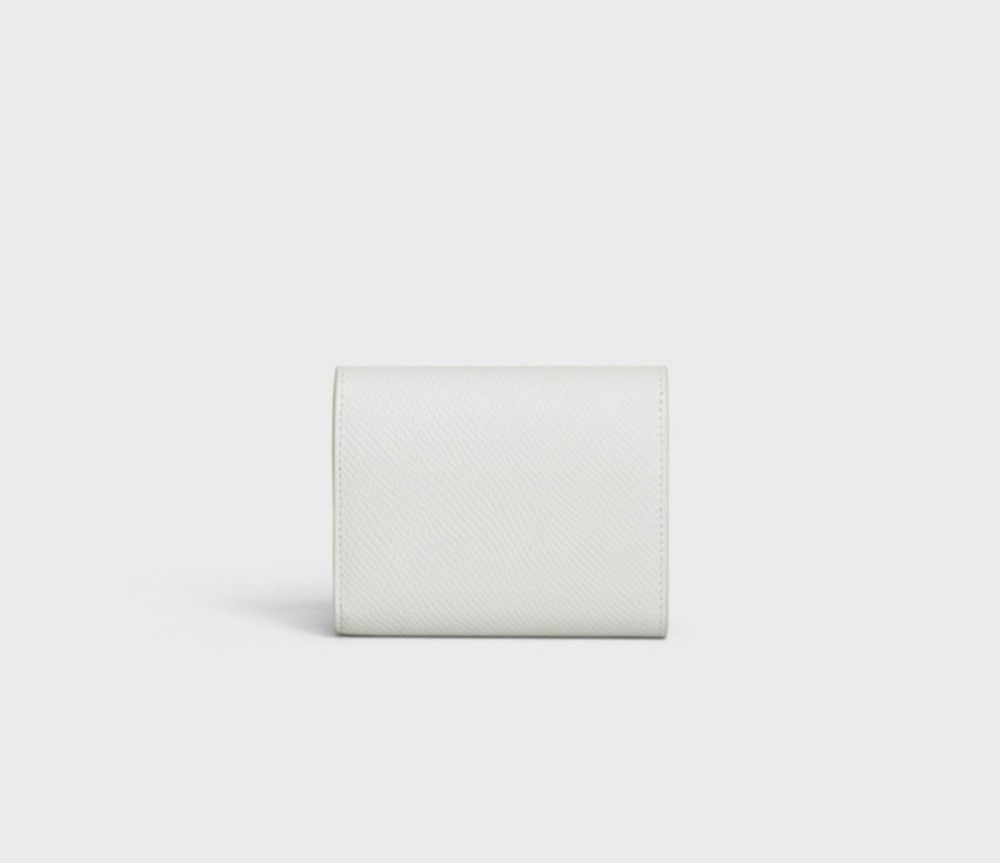 Celine o1w1db10125 10B573BEL Size: OS / Trifold Wallet in White Size ONE SIZE - 3 Thumbnail