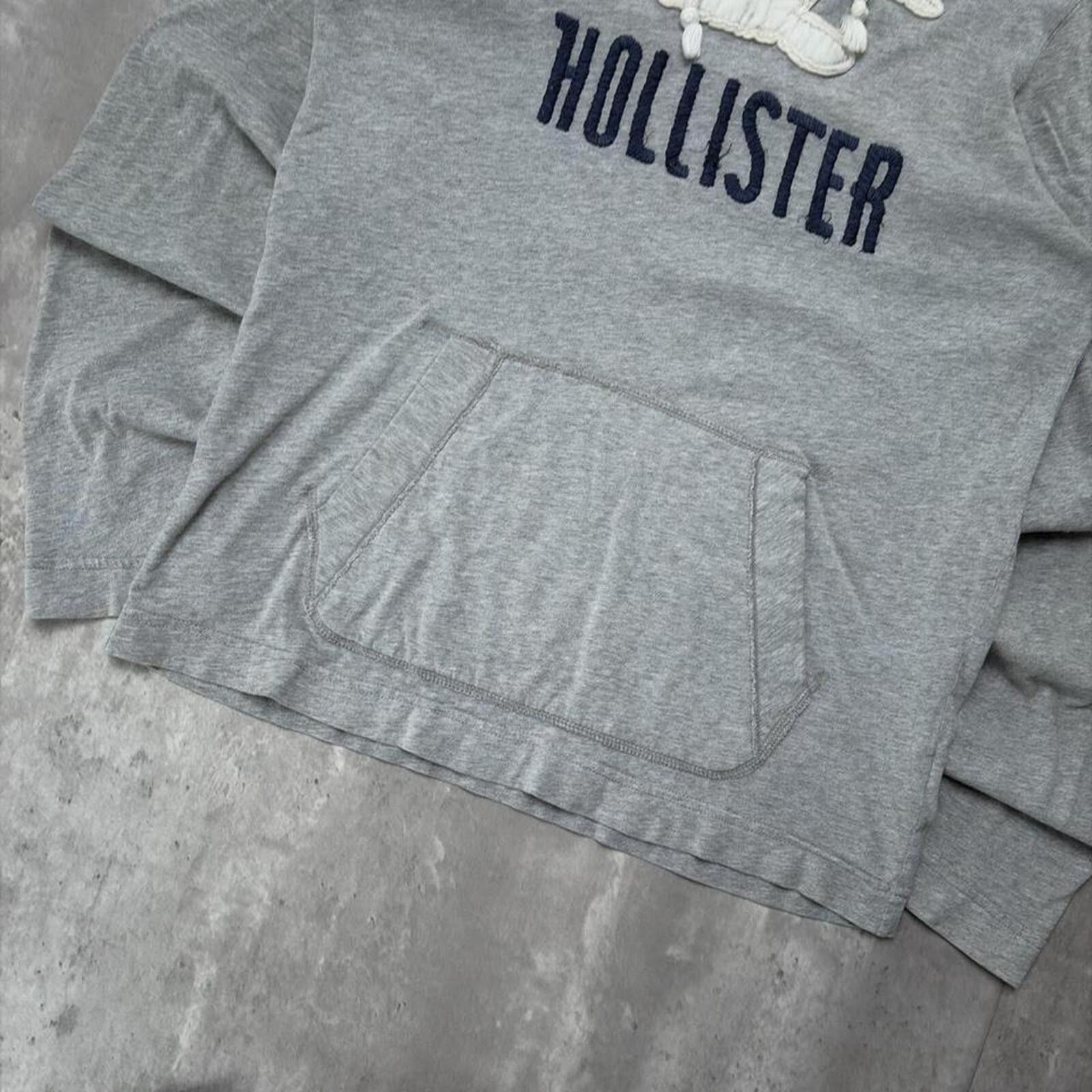 Other Y2K Grey Hollister Surf Grunge Distressed Hoodie Size US S / EU 44-46 / 1 - 7 Thumbnail