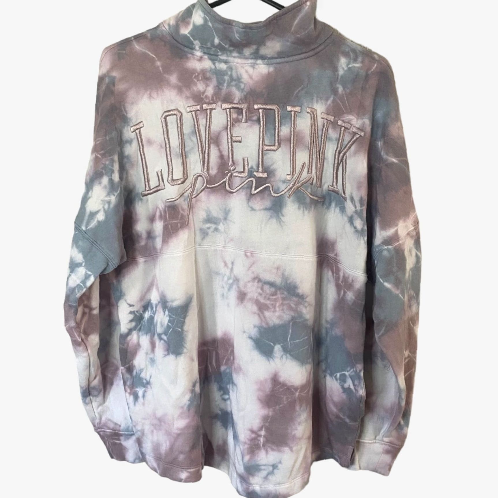Victoria's Secret Victoria's Secret PINK Sweatshirt Varsity Half-Zip Tie Dye Womens Small Pullover Sweatshirt Size S / US 4 / IT 40 - 3 Thumbnail
