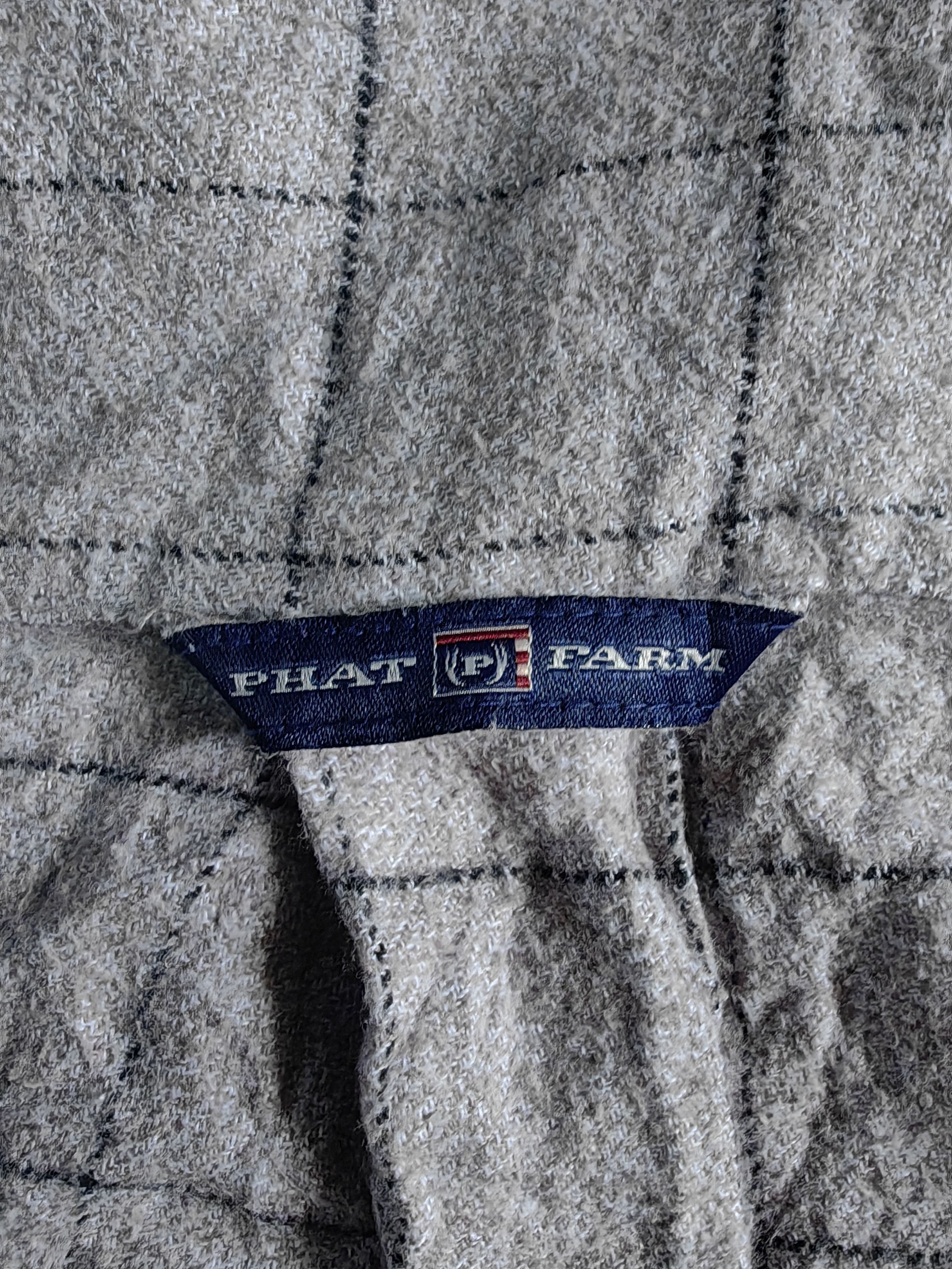 Phat Farm Vintage Phat Farm Checkered Button up Long Sleeves Size US XL / EU 56 / 4 - 12 Thumbnail