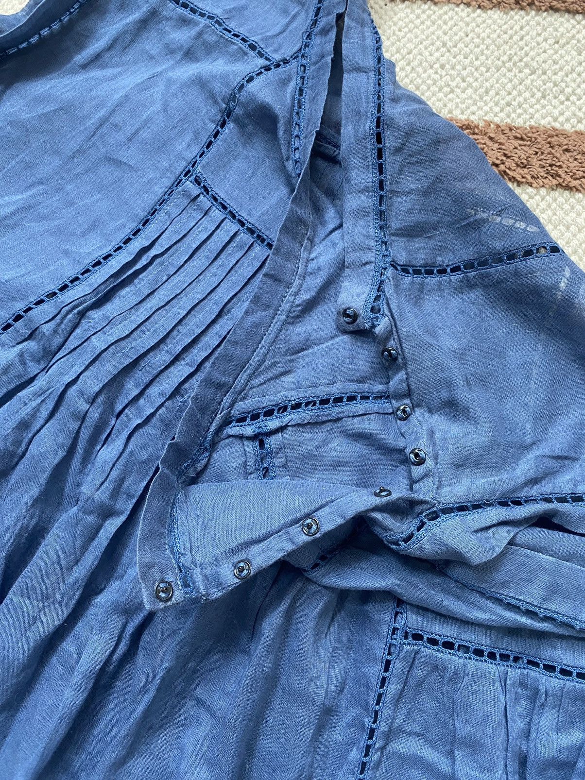 Isabel Marant VINTAGE ISABEL MARANT BLUE MESH BLOUSE Size M / US 6-8 / IT 42-44 - 4 Thumbnail