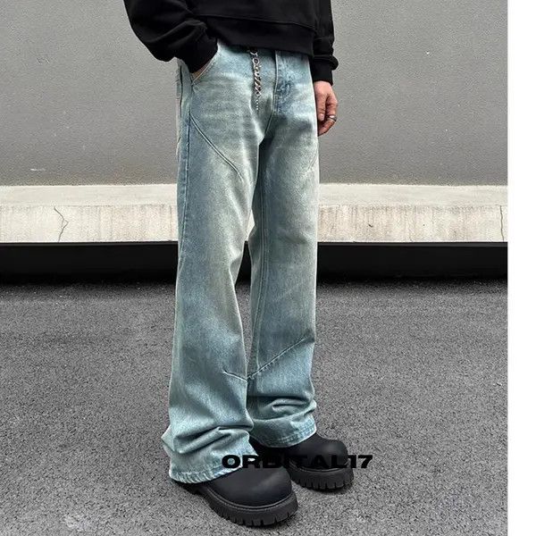 Jean VIBE Blue Baggy Flare Denim Jeans Size US 34 / EU 50 - 5 Thumbnail