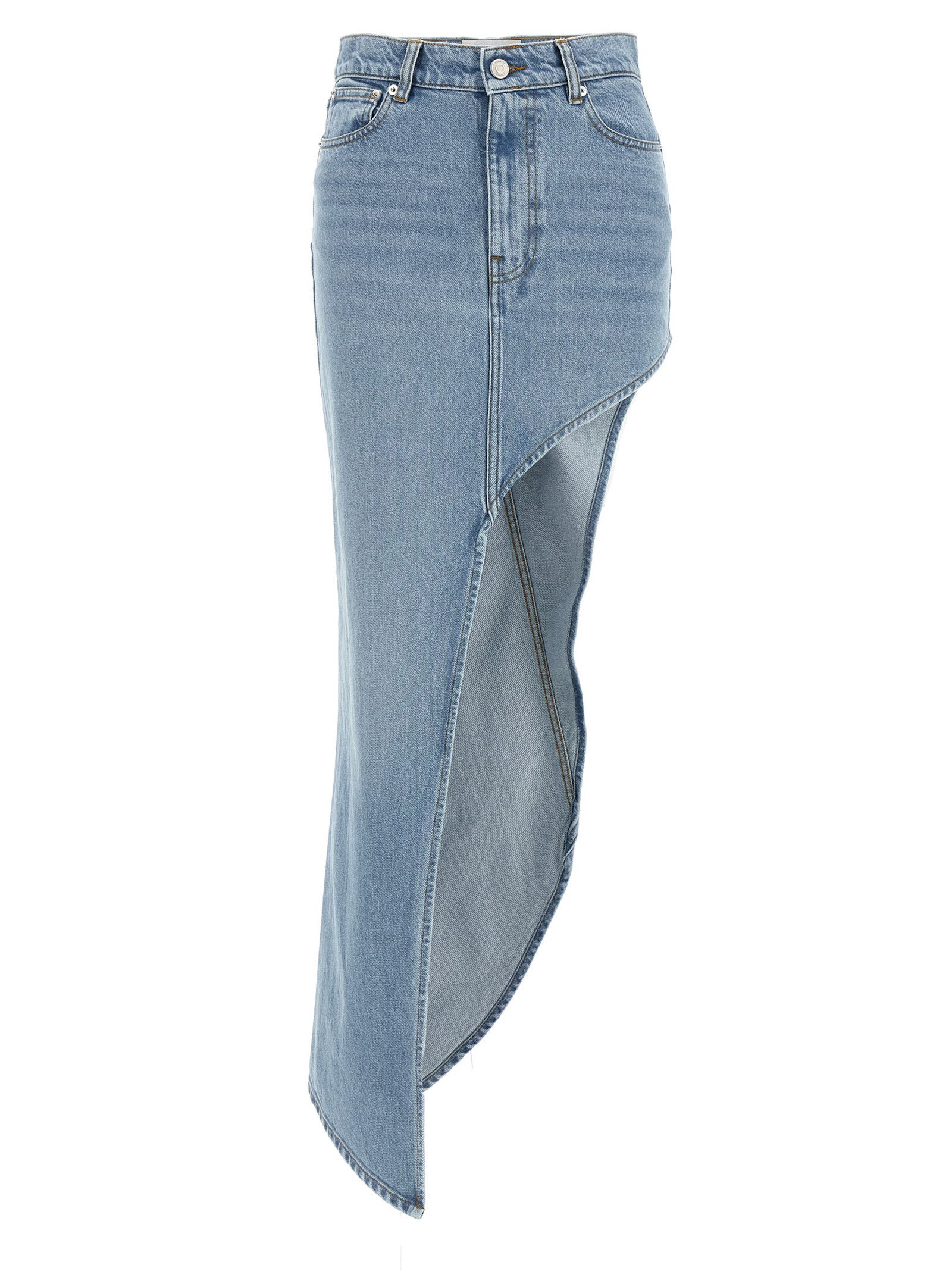 'One-Leg Denim' skirt