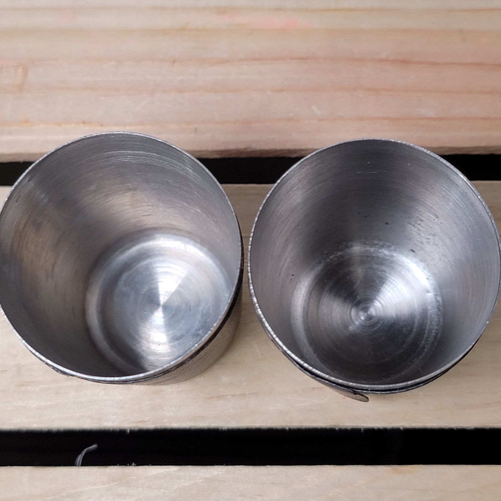 Other Set of 2 Jägermeister Stainless Steel 2.5" Shot Glasses Size ONE SIZE - 3 Thumbnail