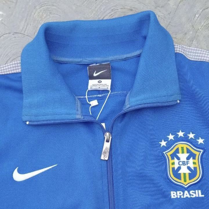 Nike × Vintage Nike brasil tracktop Size US L / EU 52-54 / 3 - 3 Thumbnail