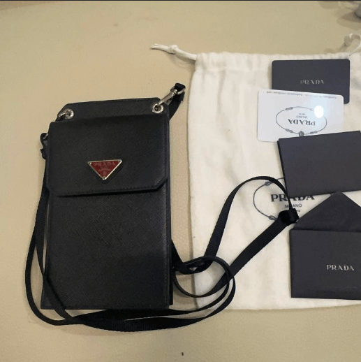 Prada Prada Unisex Leather Smartphone Bag Size ONE SIZE - 5 Thumbnail