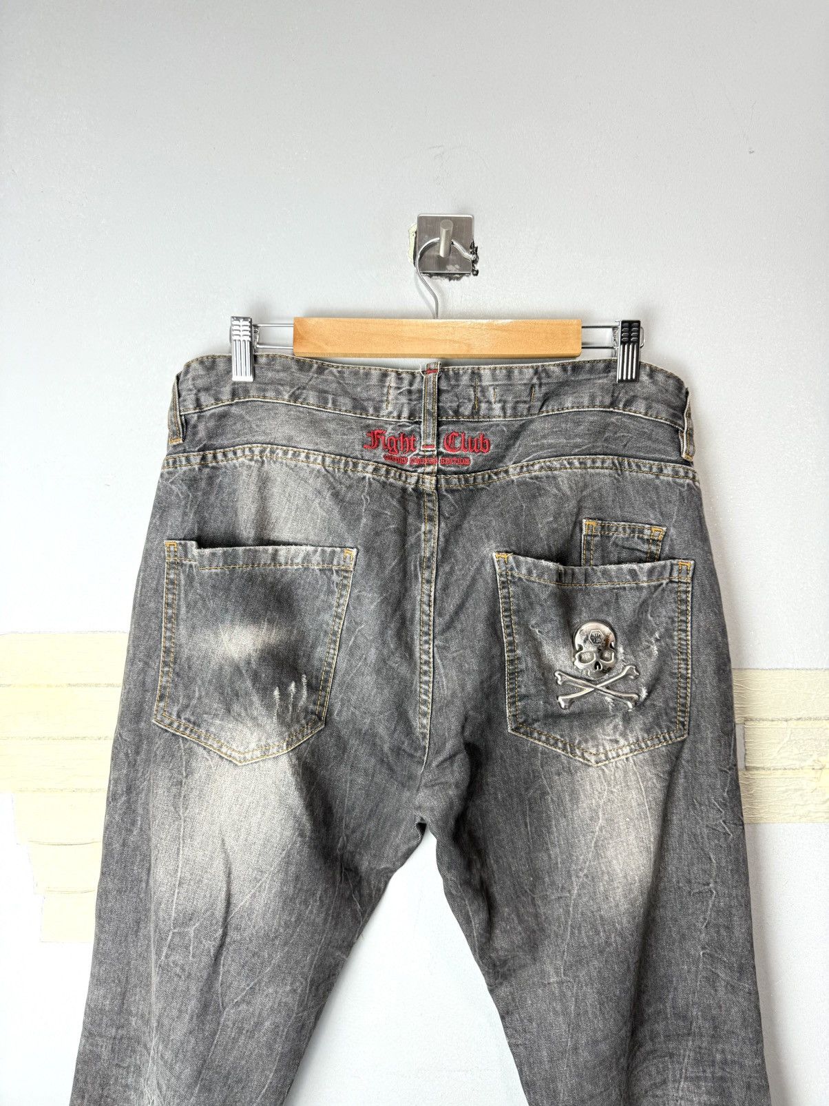 Philipp Plein Vintage Philipp Plein Metal Skul Denim Pants If Six Was Nine Size US 33 - 3 Thumbnail