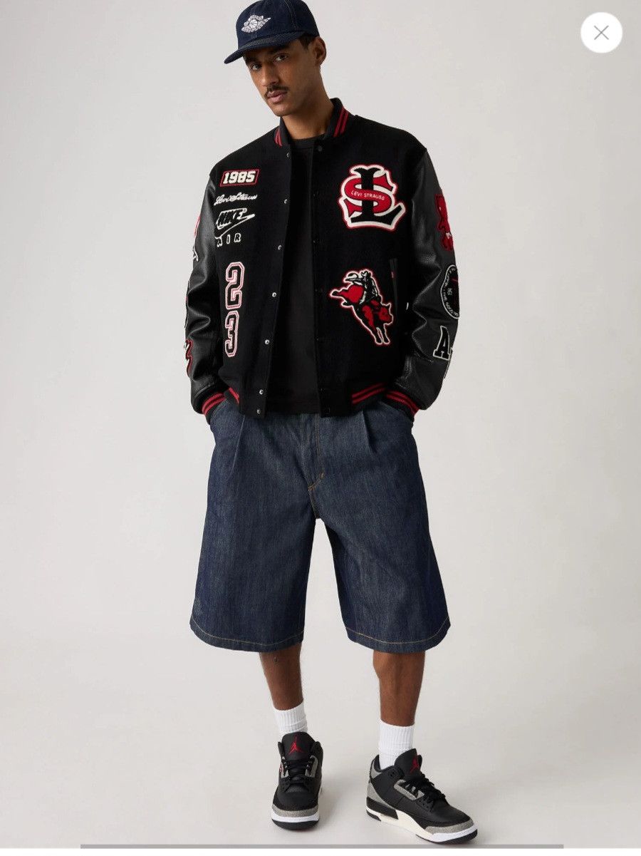 Levi's Nike X Levi's Air Jordan denim baggie shorts it Size US 34 / EU 50 - 1 Thumbnail