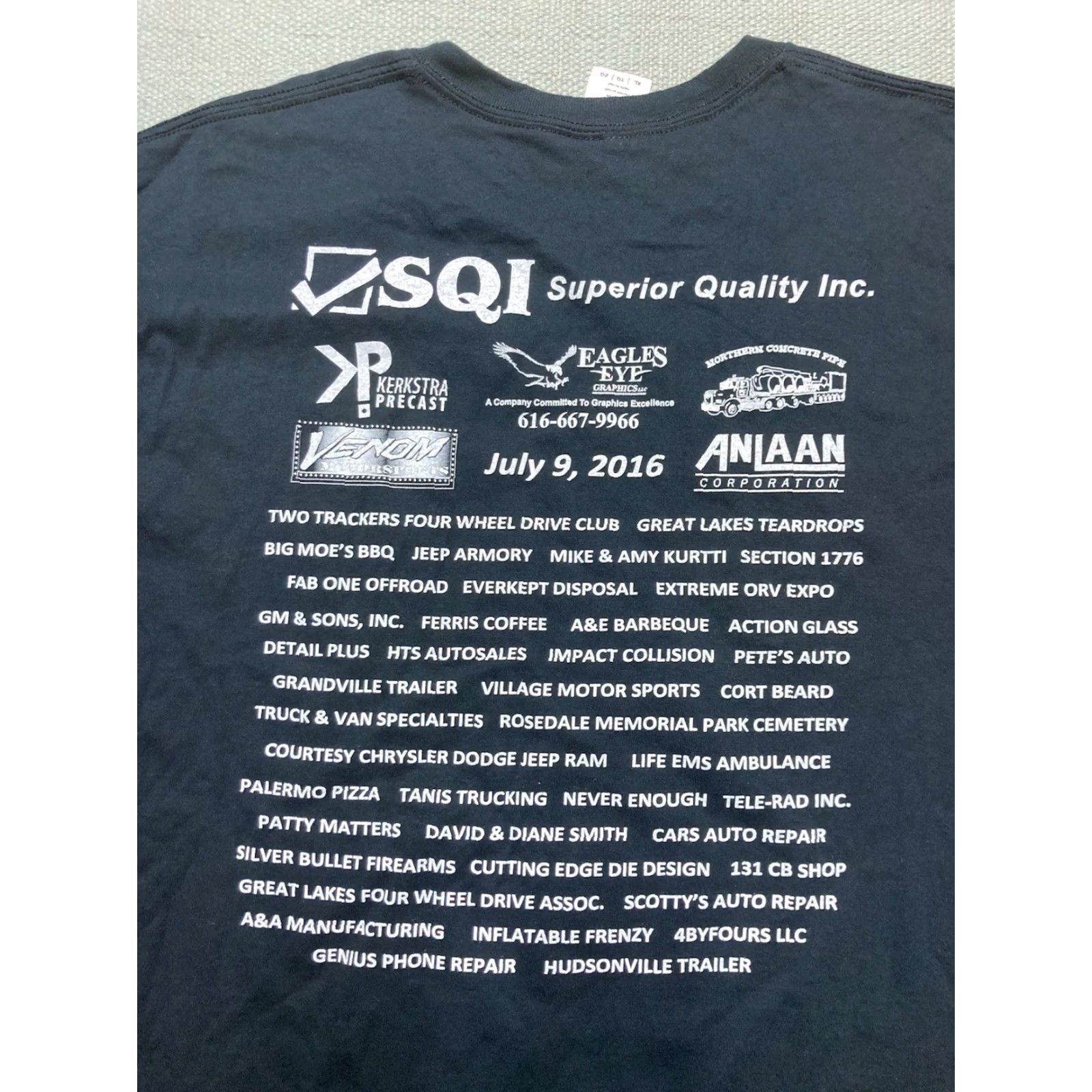 Jeep Vtg Jeep T-Shirt West Michigan 4x4 Fest USA Military Offroad Black XL Mens Graphic Shirt Size US XL / EU 56 / 4 - 6 Thumbnail