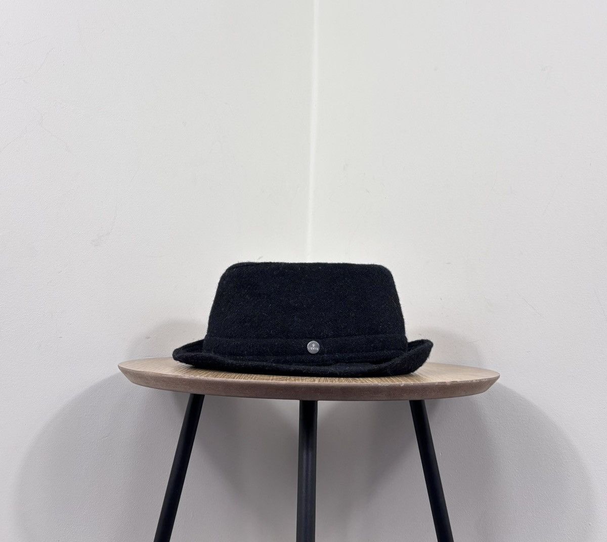 Harris Tweed Lierys Harris Tweed Black Wool Trilby Fedora Hat Size ONE SIZE - 1 Thumbnail